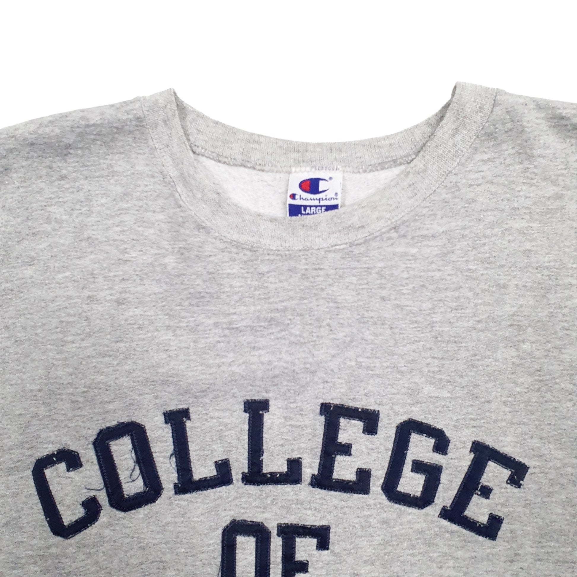 Mens Grey Champion USA College Charleston Crewneck Jumper