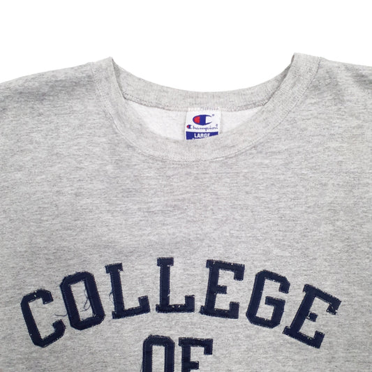 Mens Grey Champion USA College Charleston Crewneck Jumper