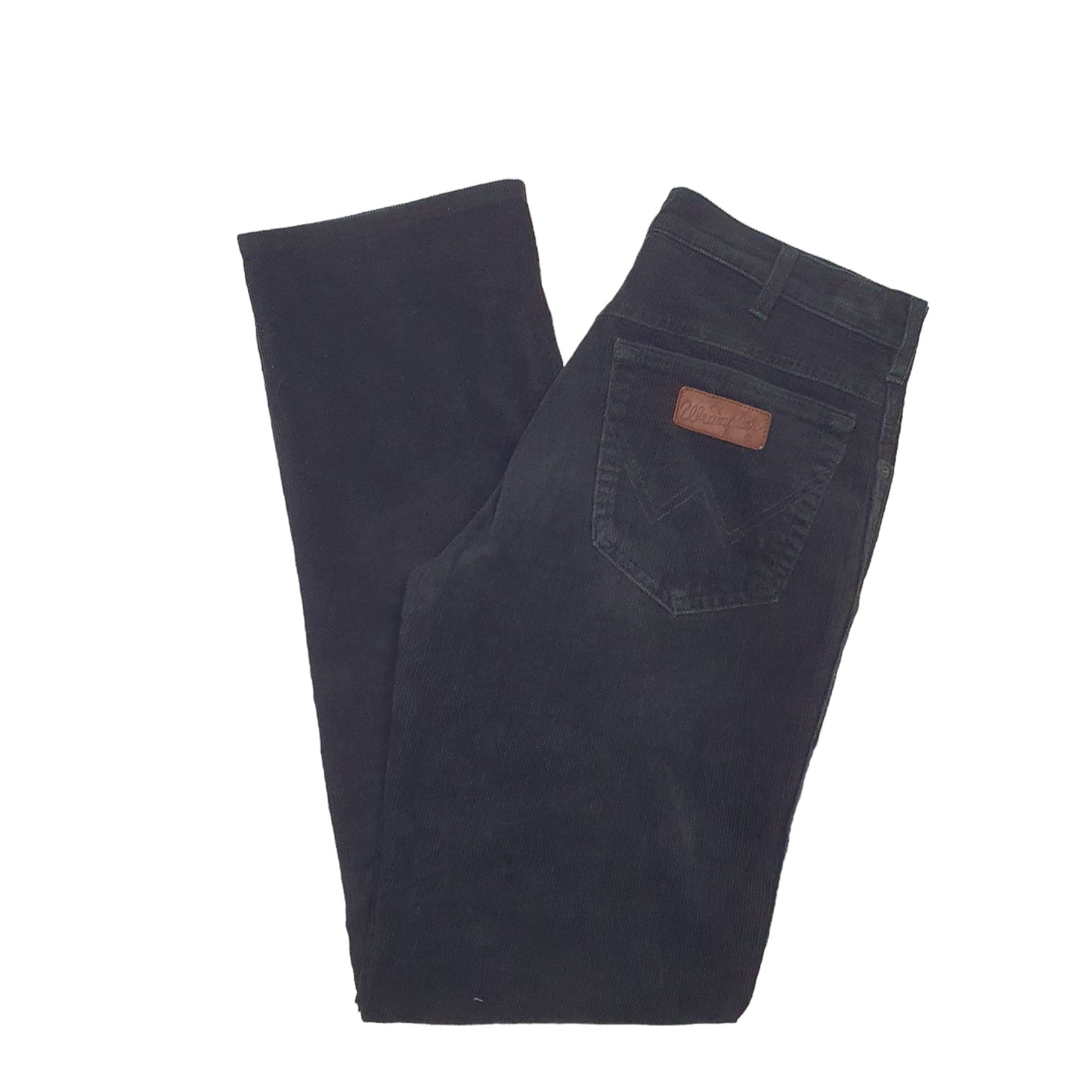Mens Black Wrangler  Corduroy Trousers
