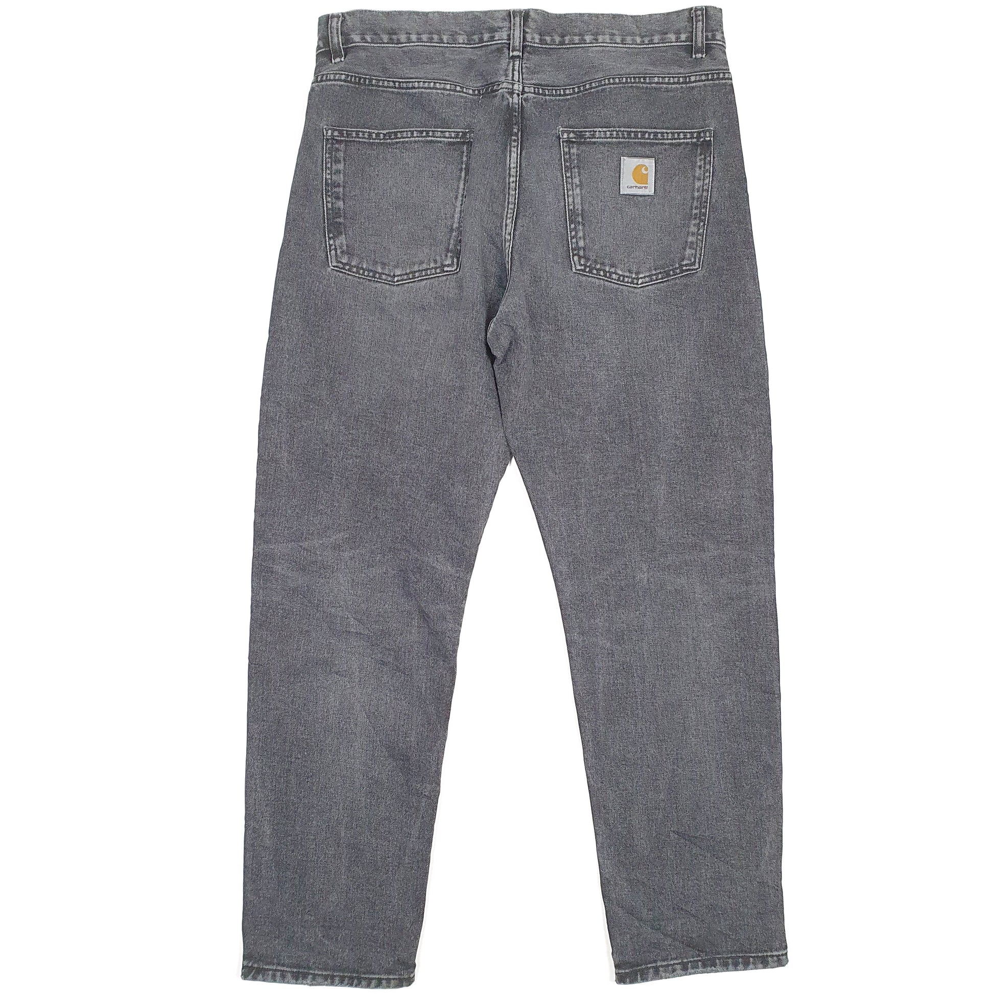 Carhartt Casual Tapered Fit WIP Relaxed Jeans W34 L29 Black
