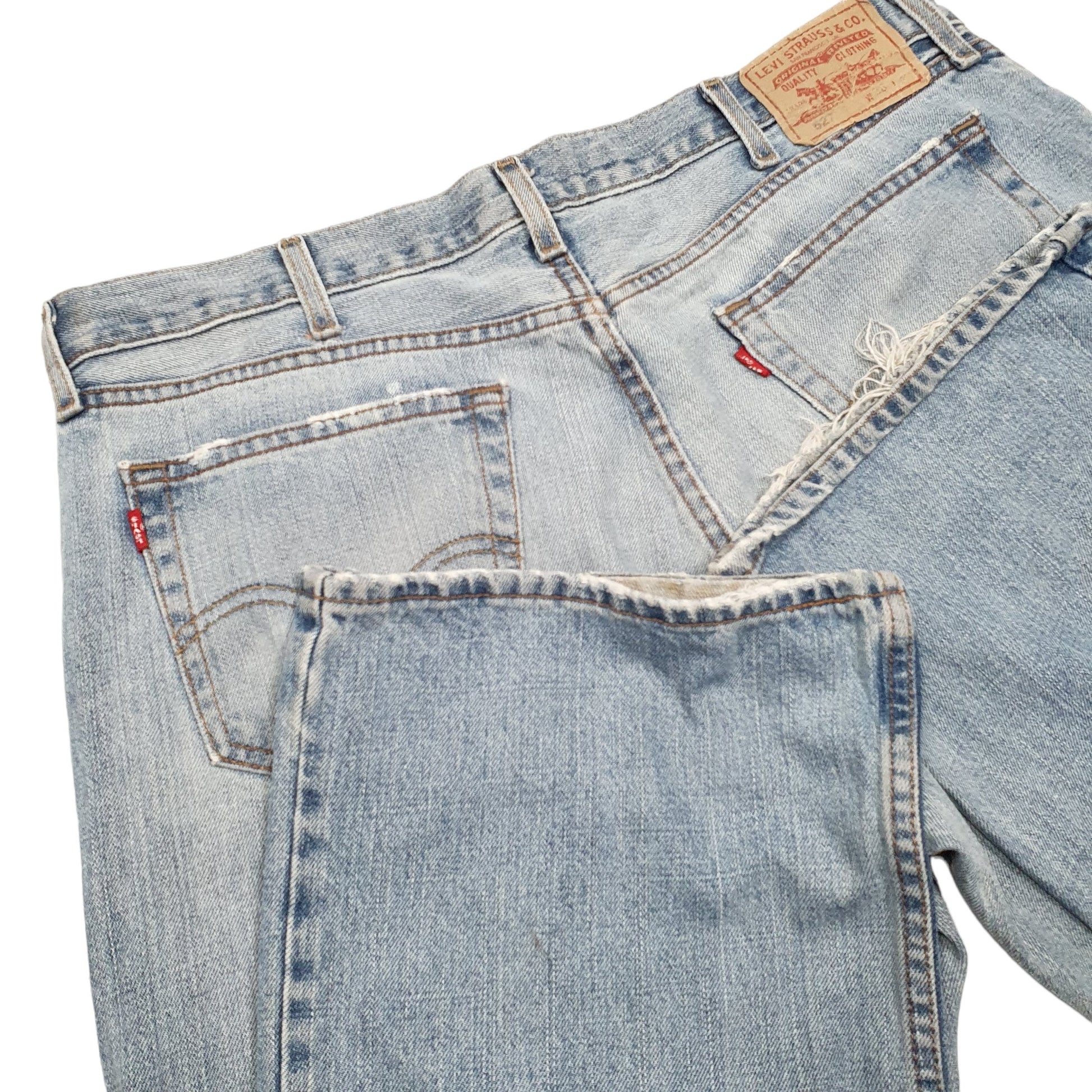 Mens Blue Levis Double Red Tab Low Rare 527 JeansW38 L32