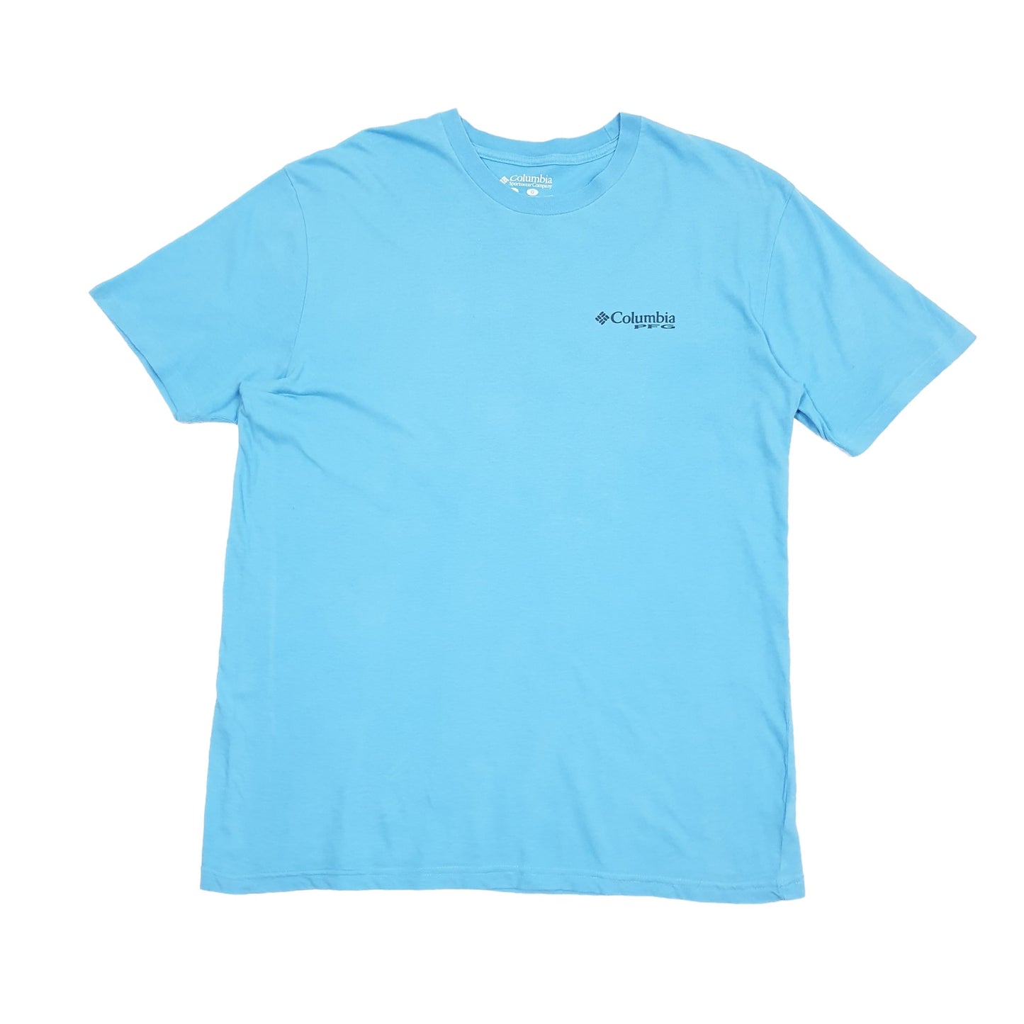 Mens Blue Columbia Sportswear PFG Performance Fishing Gear Short Sleeve T Shirt