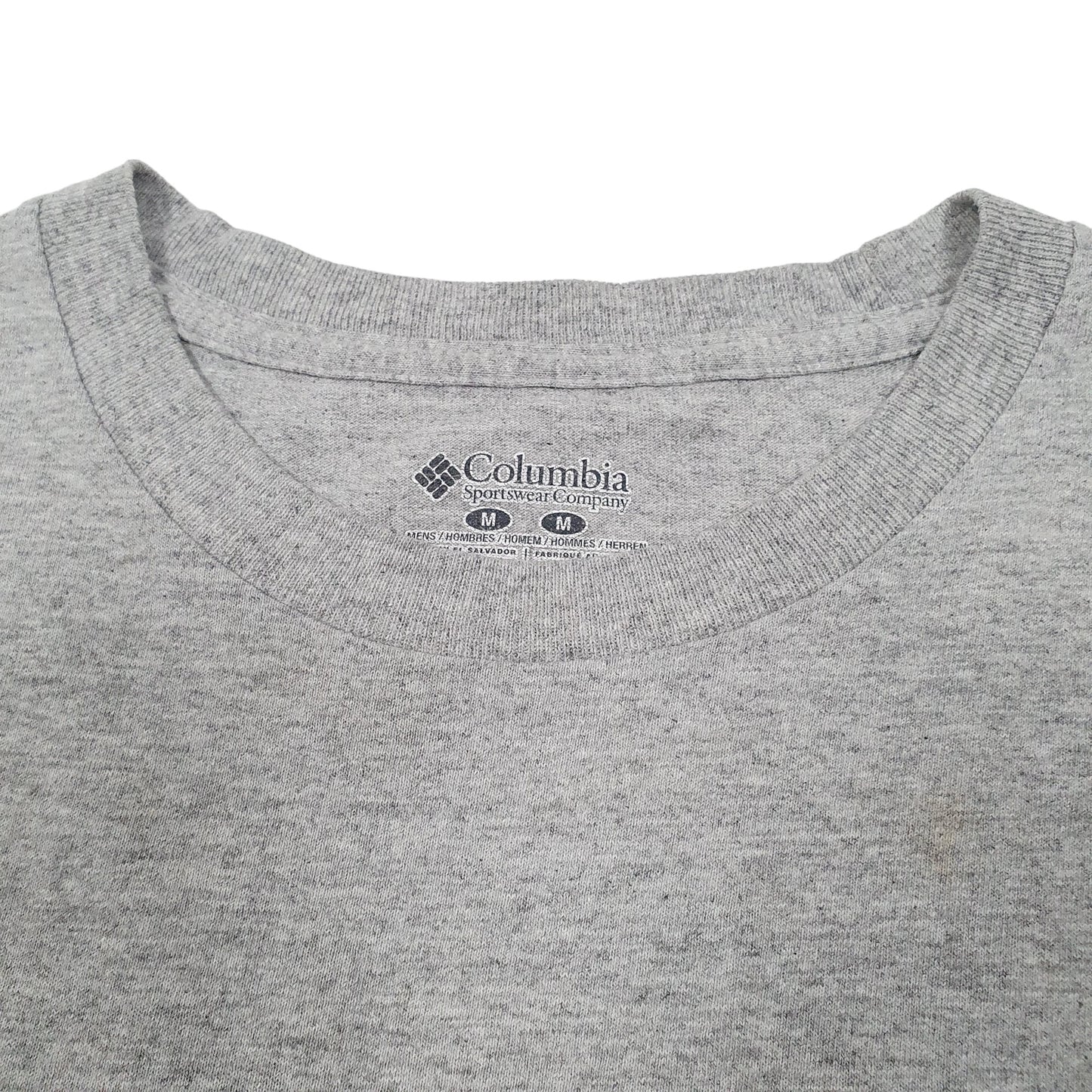 Mens Grey Columbia Sportswear Performance Fishing Gear PFG Short Sleeve T Shirt