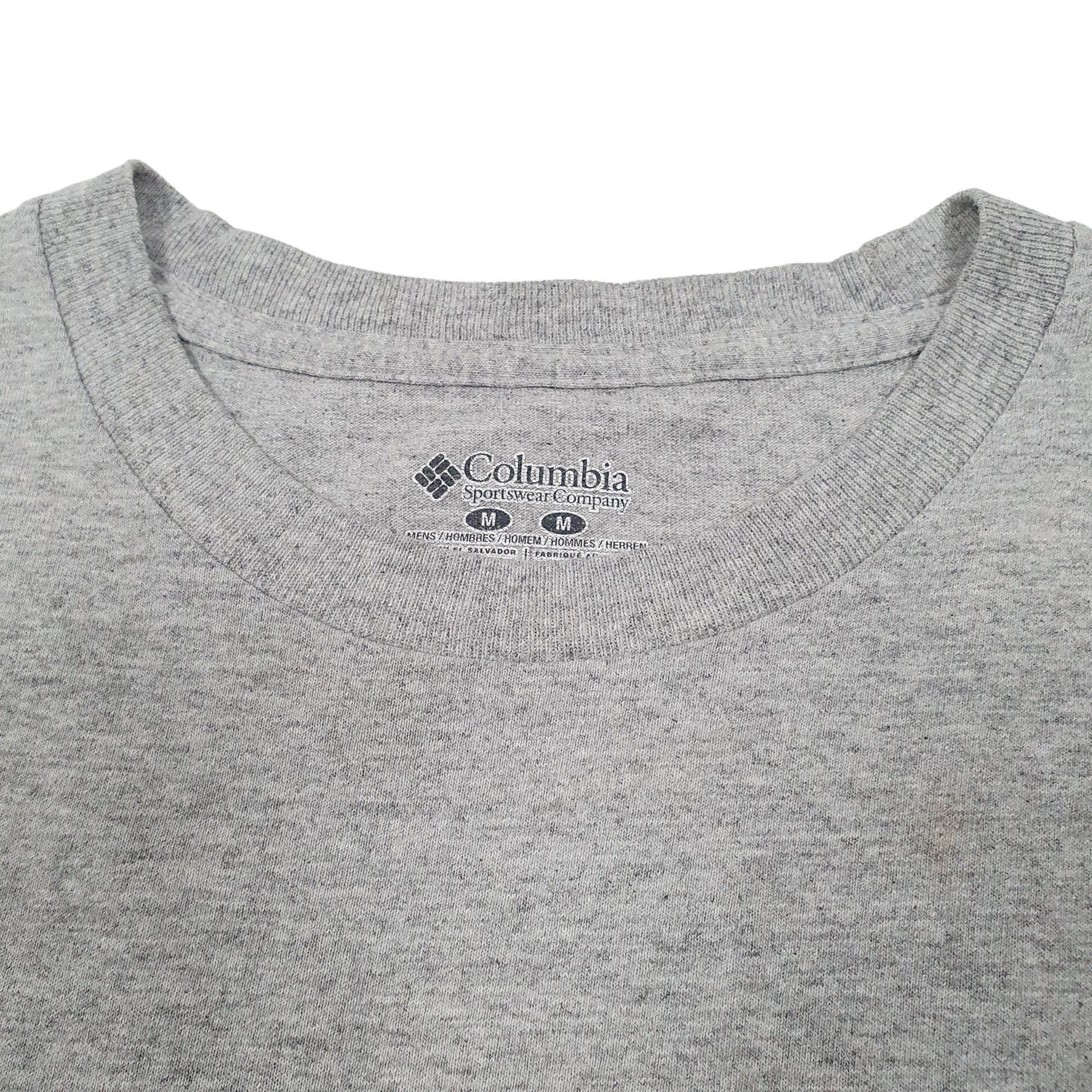 Mens Grey Columbia Sportswear Performance Fishing Gear PFG Short Sleeve T Shirt