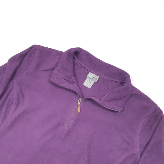 Champion Womens Quarter Zip Fleece S Purple