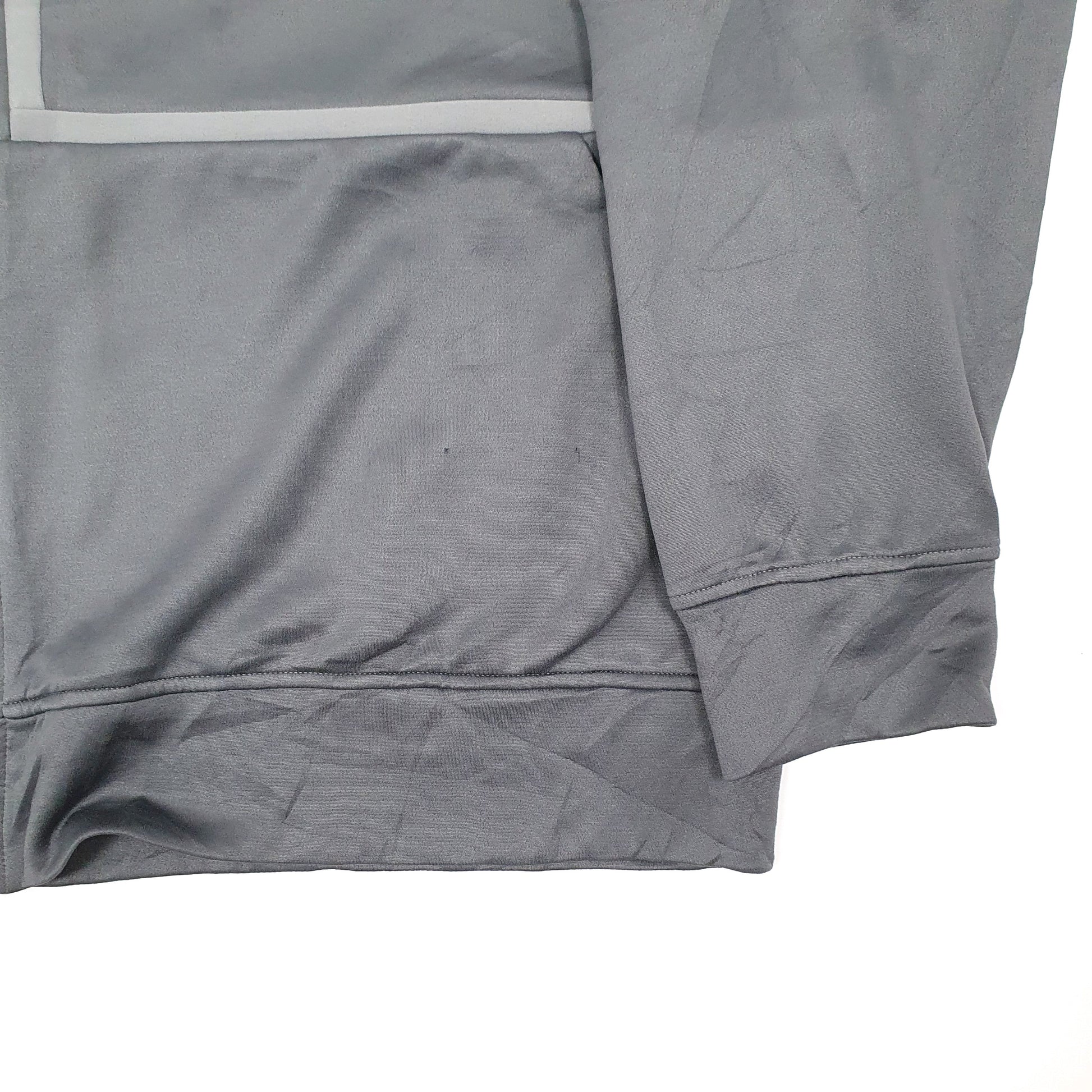 Mens Grey Adidas Hoodie Full Zip Jumper