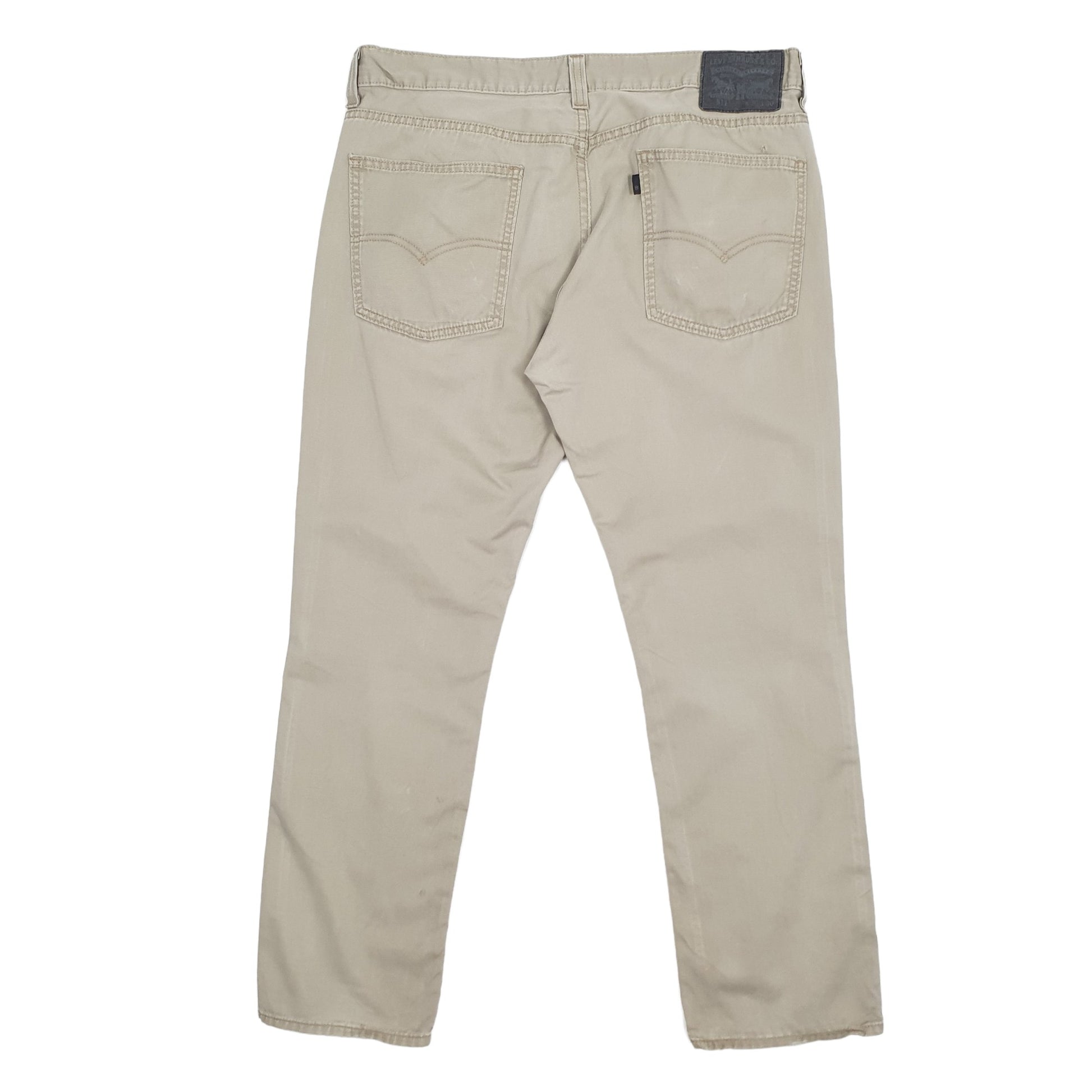 Mens Levis 511 Grey Chino Trousers W36 L30 Grey