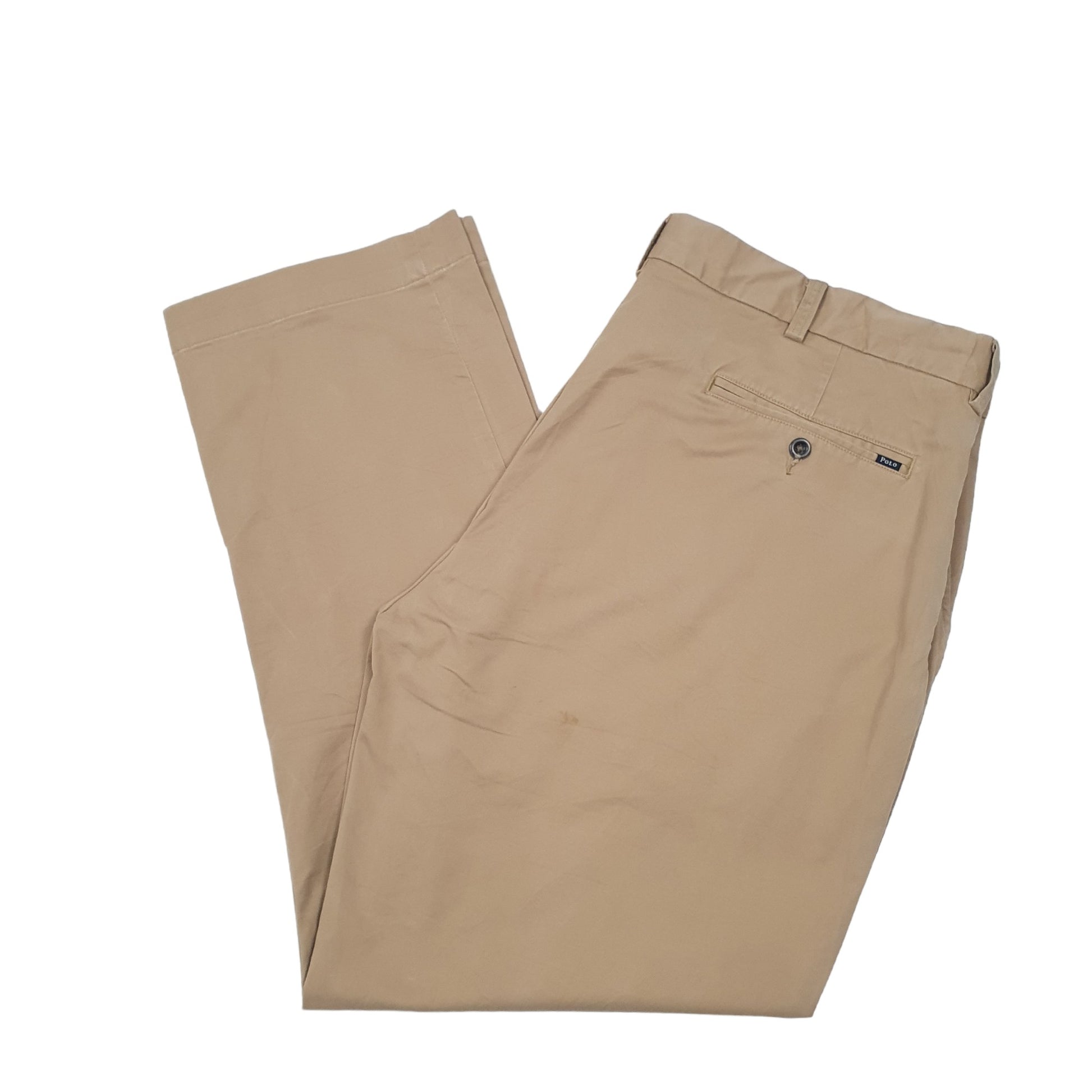 Mens Beige Polo Ralph Lauren Stretch Classic Fit Chino Trousers