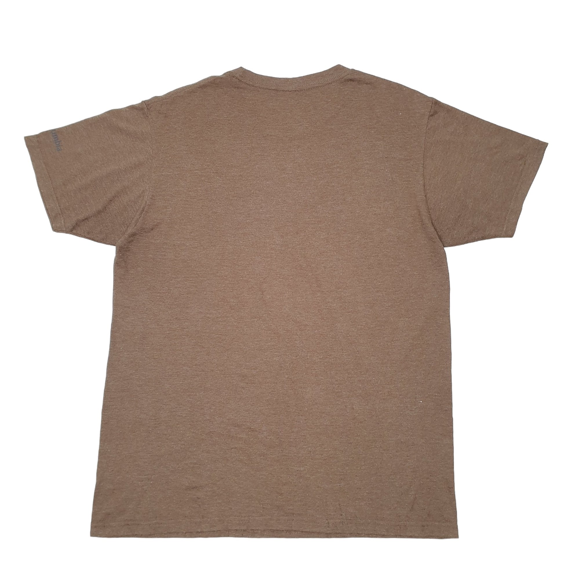 Mens Brown Columbia Sportswear Buffalo Mountain Short Sleeve T Shirt