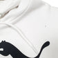 Mens White Puma  Hoodie Jumper