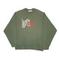 Mens Green Nike Sports Vintage 1980s Spellout Made in USA Crewneck Jumper