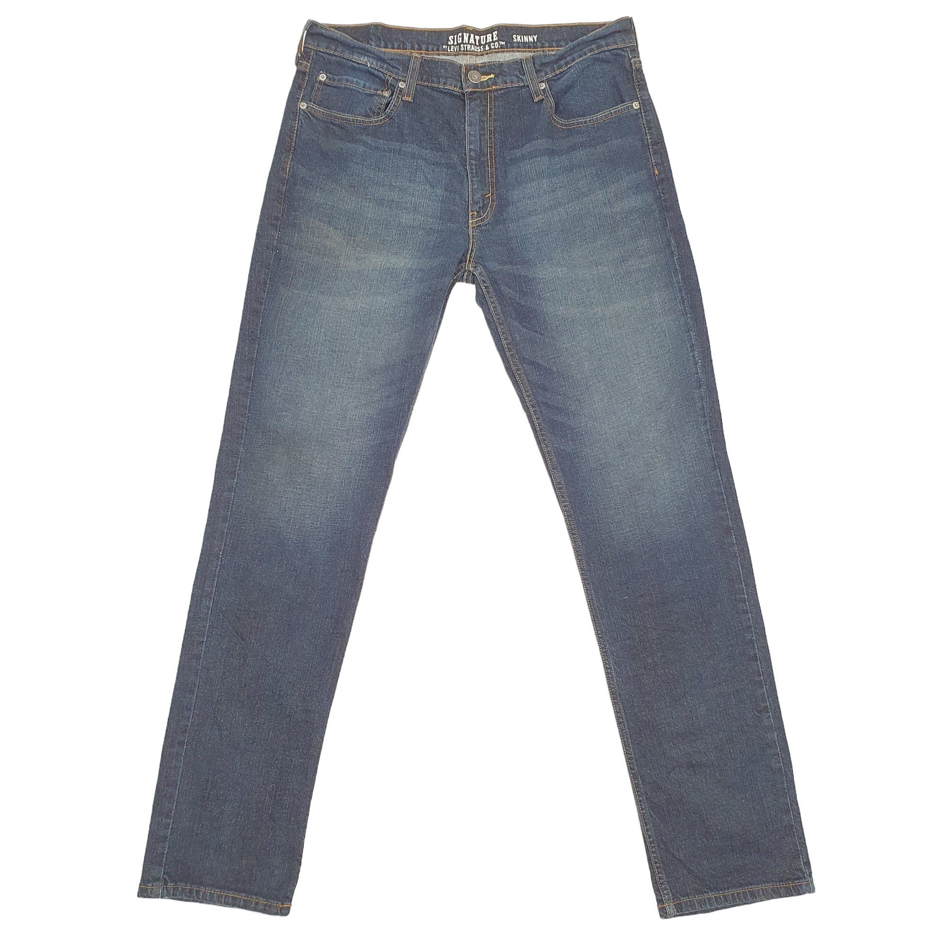 Levis Signature Skinny Fit Stretch Jeans W36 L34 Blue