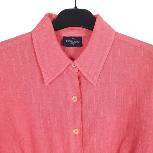 Trussardi Short Sleeve Regular Fit Shirt Pink