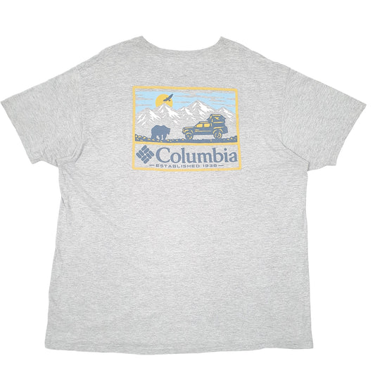 Mens Grey Columbia Sportswear  Short Sleeve T Shirt