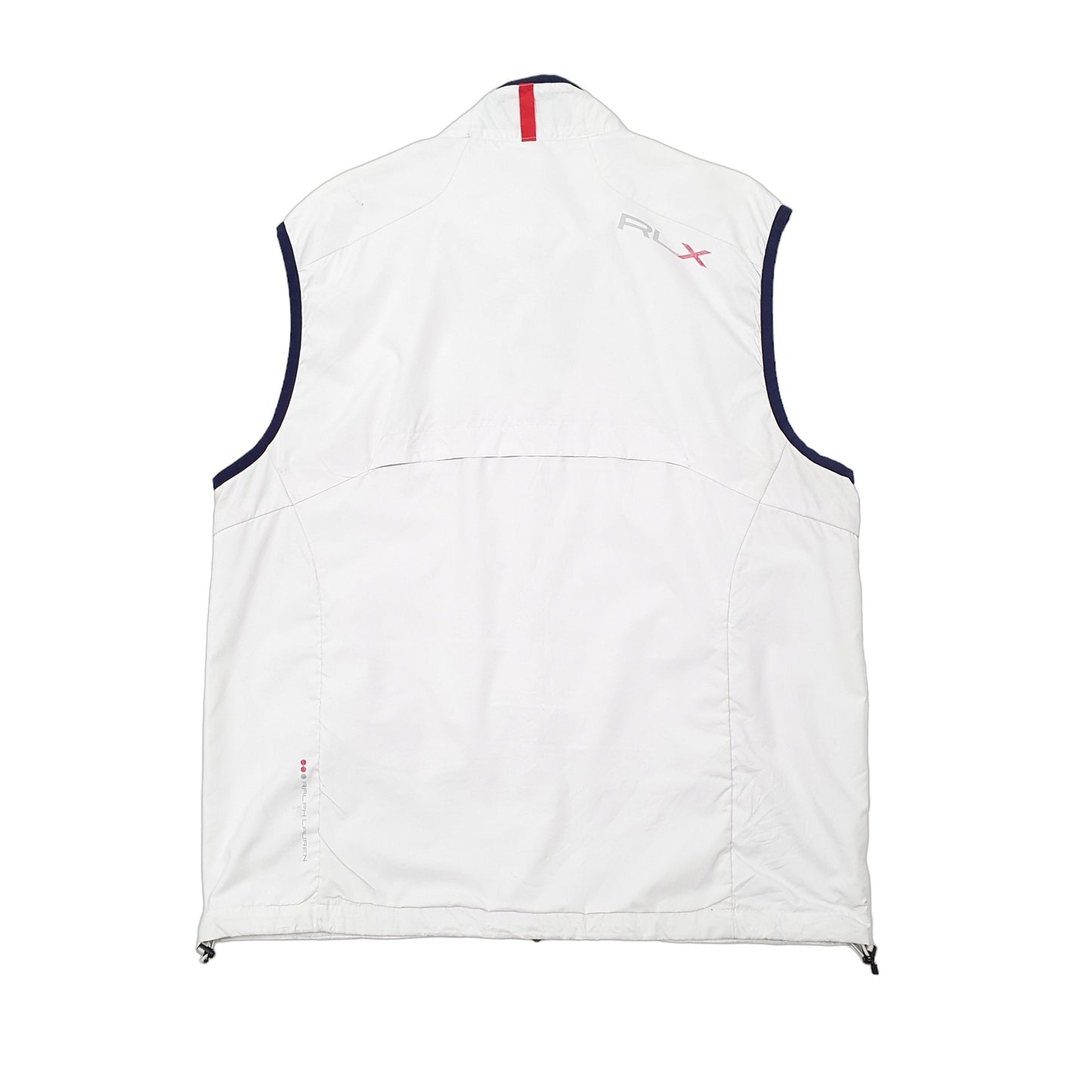 Mens White Ralph Lauren RLX Gilet Jumper
