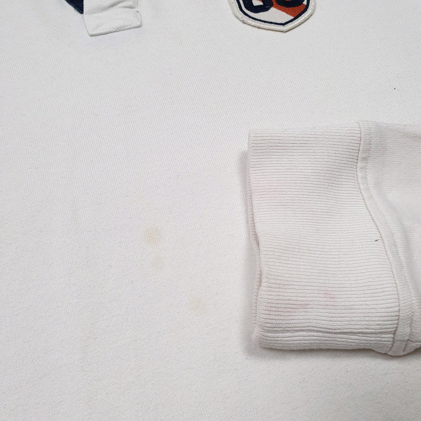 Mens White Tommy Hilfiger Rugby Long Sleeve Shirt