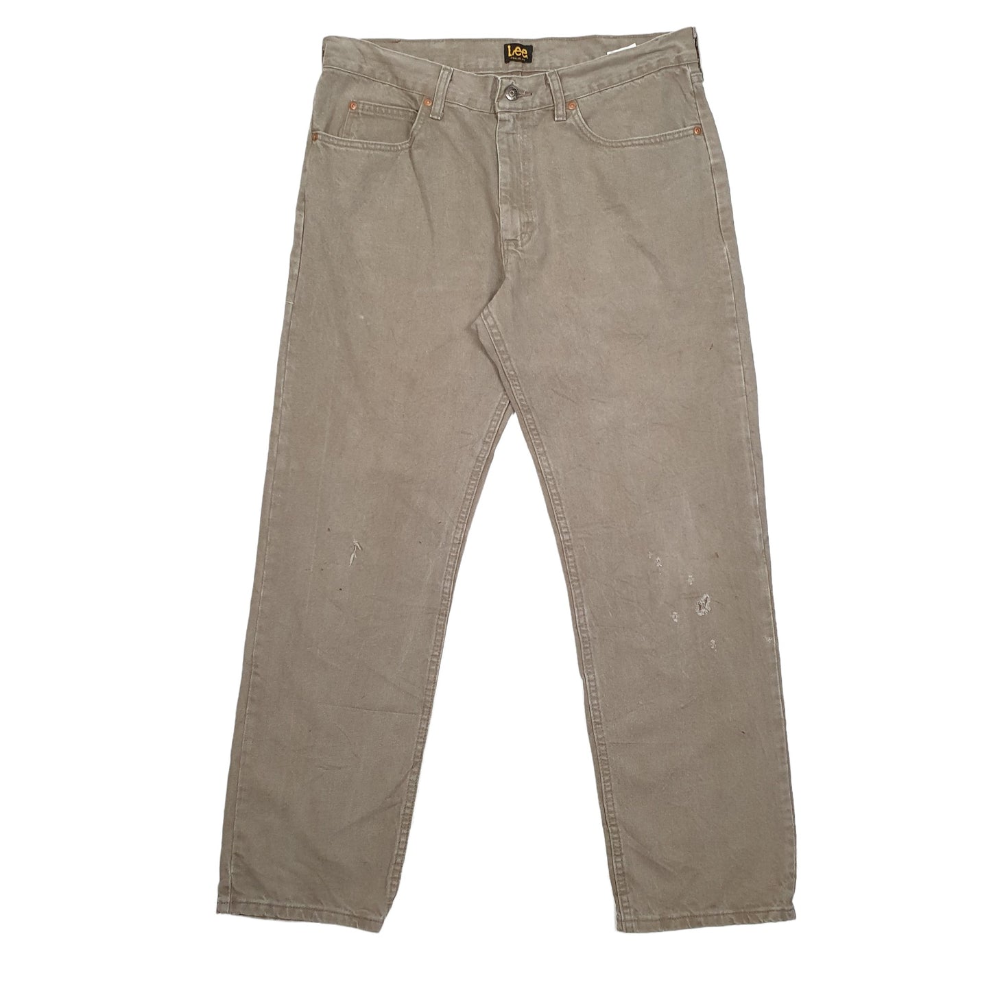 Lee Regular Straight Fit Jeans W36 L30 Khaki