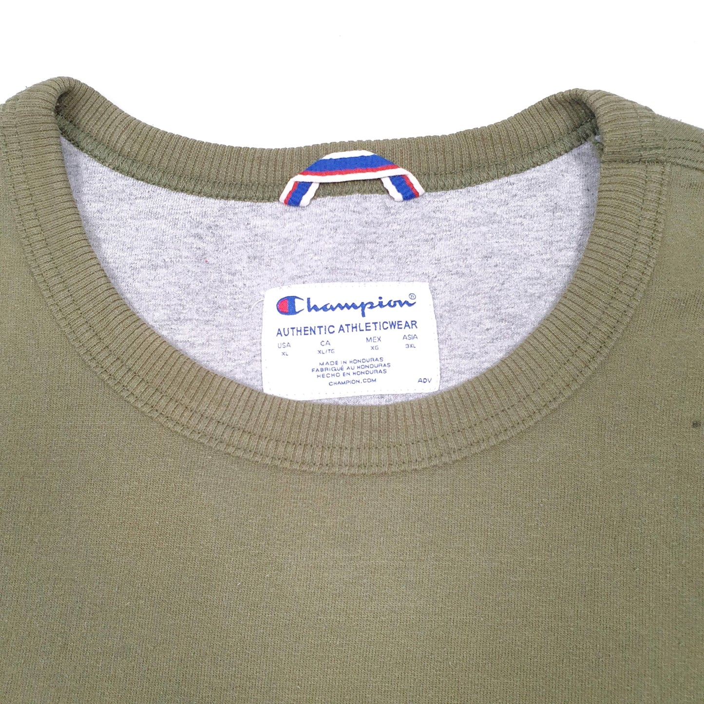 Mens Khaki Champion  Crewneck Jumper