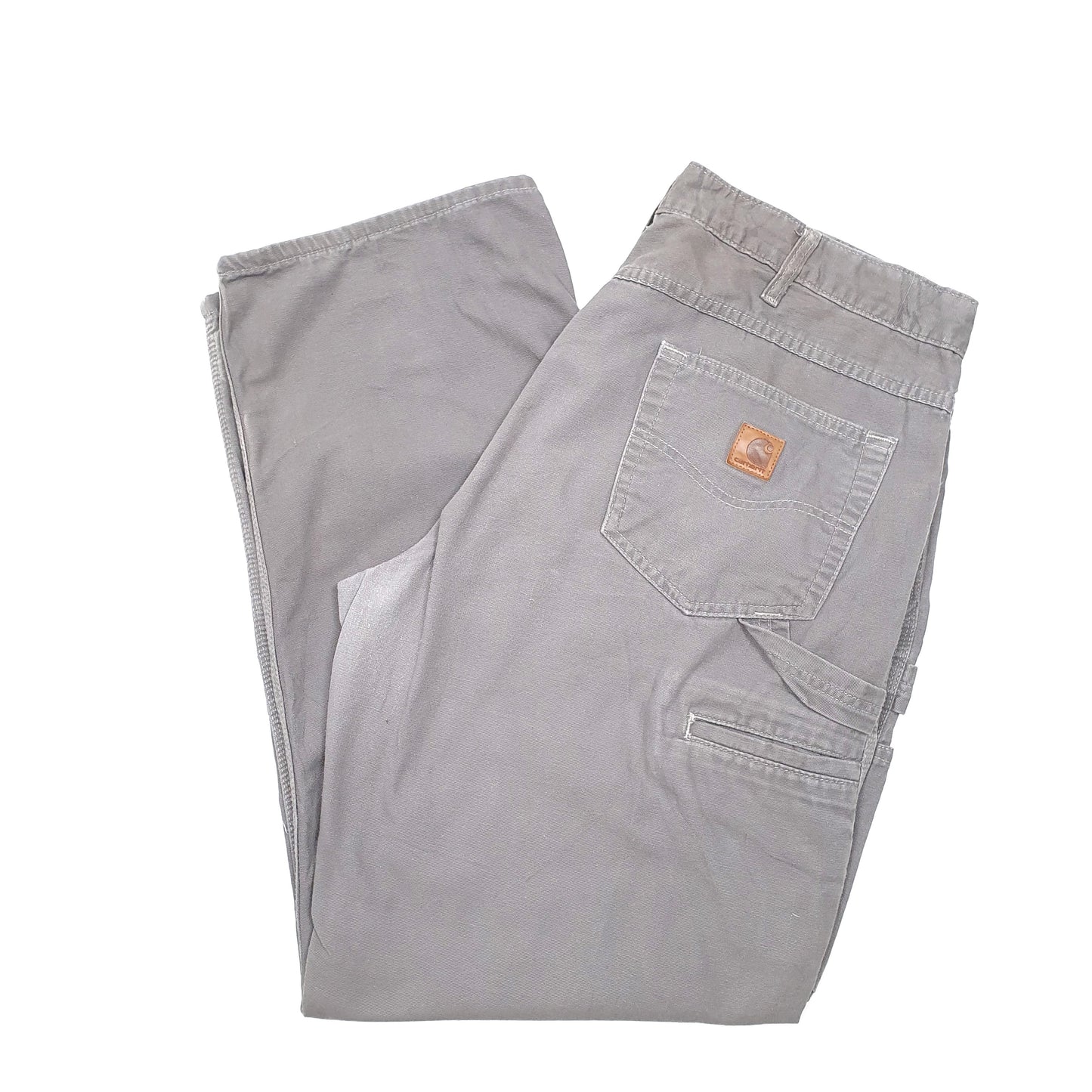 Mens Grey Carhartt Work Wear Carpenter Trousers