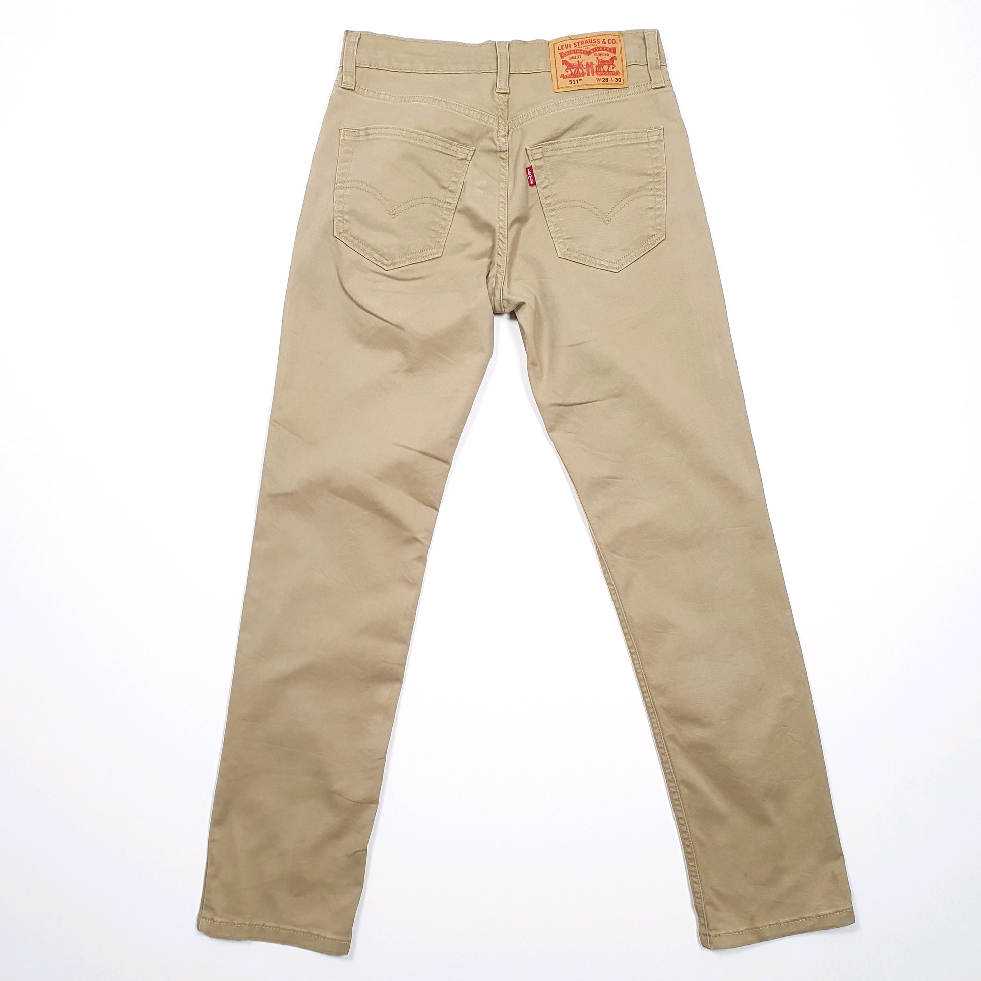 Levis 511 Slim Fit Jeans W28 L30 Beige