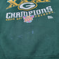 Mens Green Pro Layer Superbowl Vintage  Green Bay Packers Football Made In USA  97 Crewneck Jumper