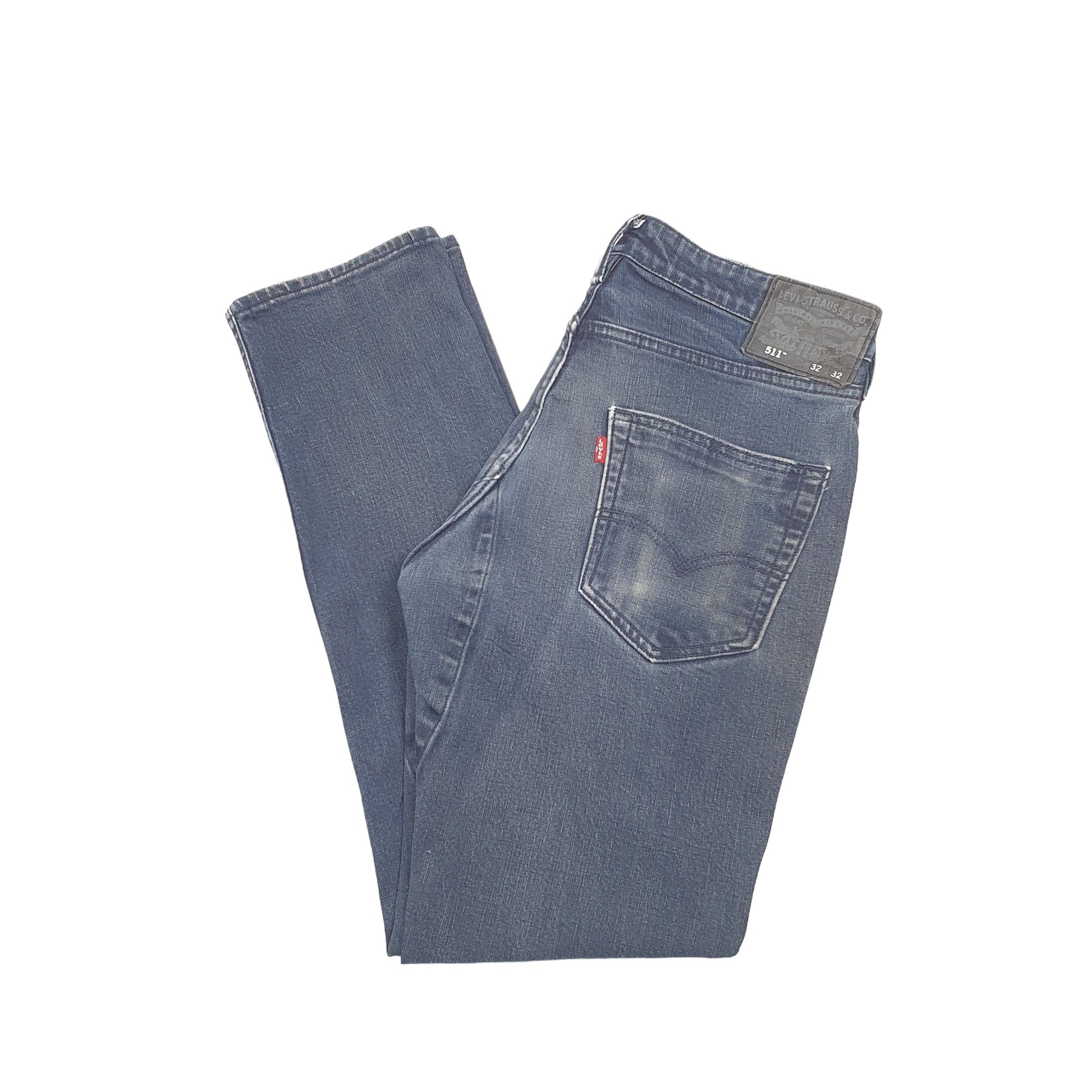 Levis 511 Slim Fit Commuter Cycling Jeans W32 L30 Navy