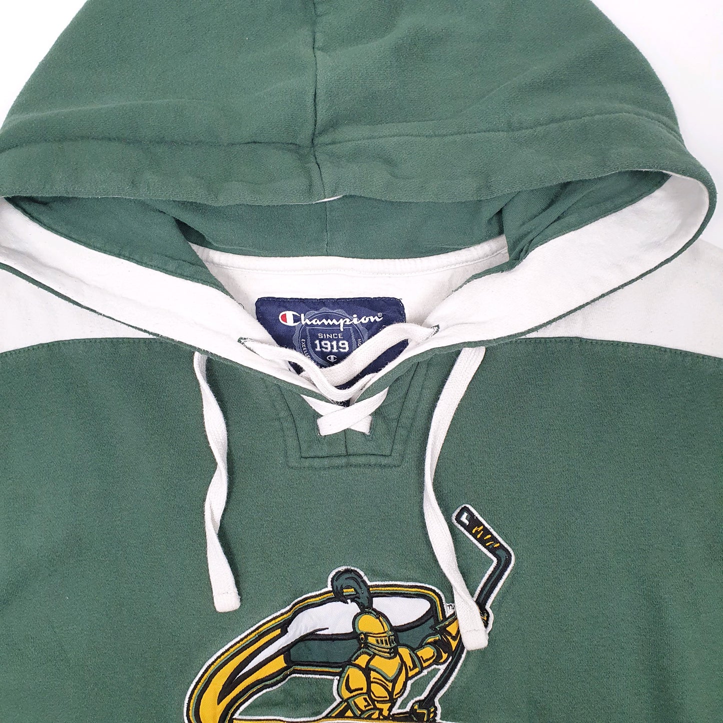 Mens Green Champion Clarkson Hockey USA College NHL Hoodie Jumper