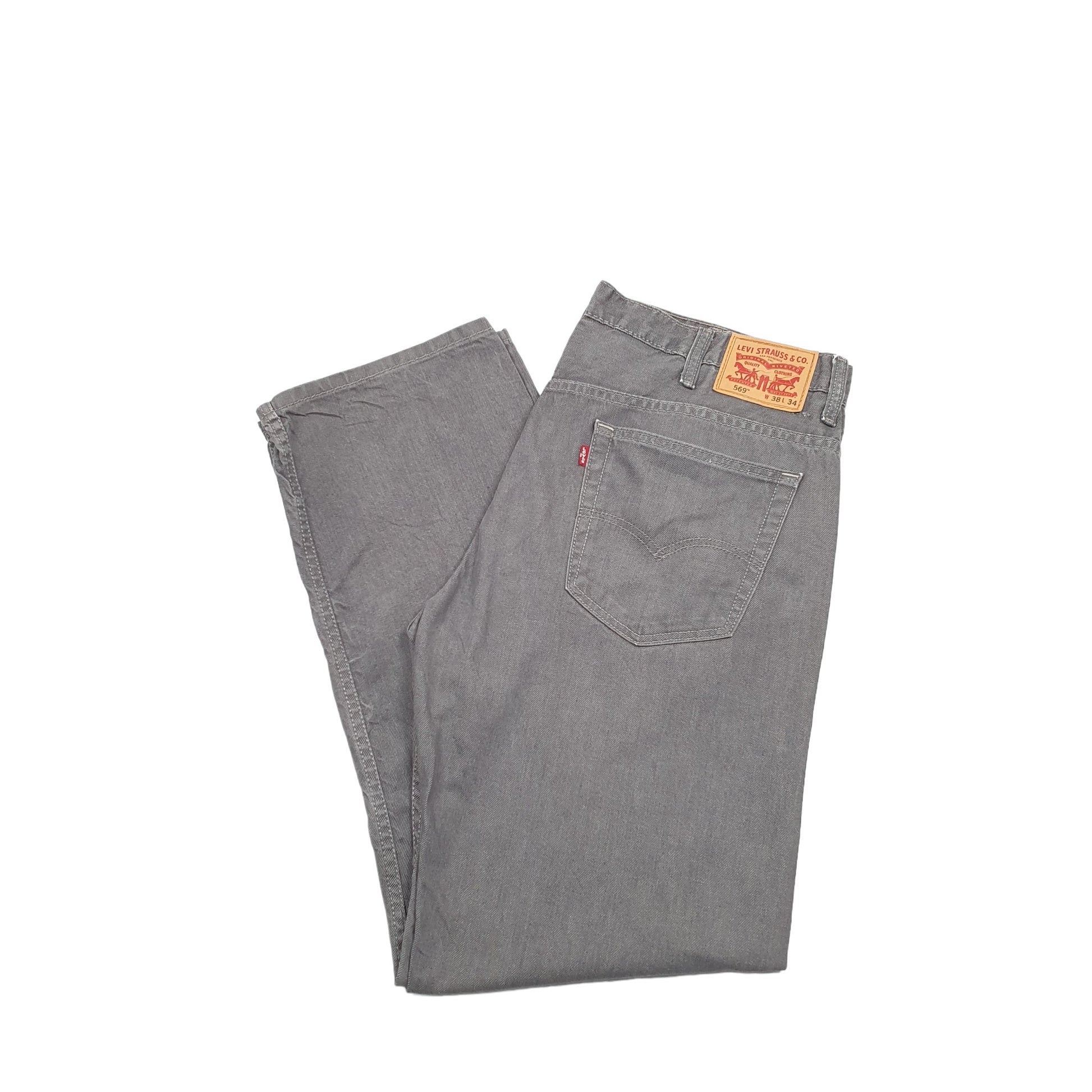 Levis 569 Loose Fit Jeans W40 L32 Grey