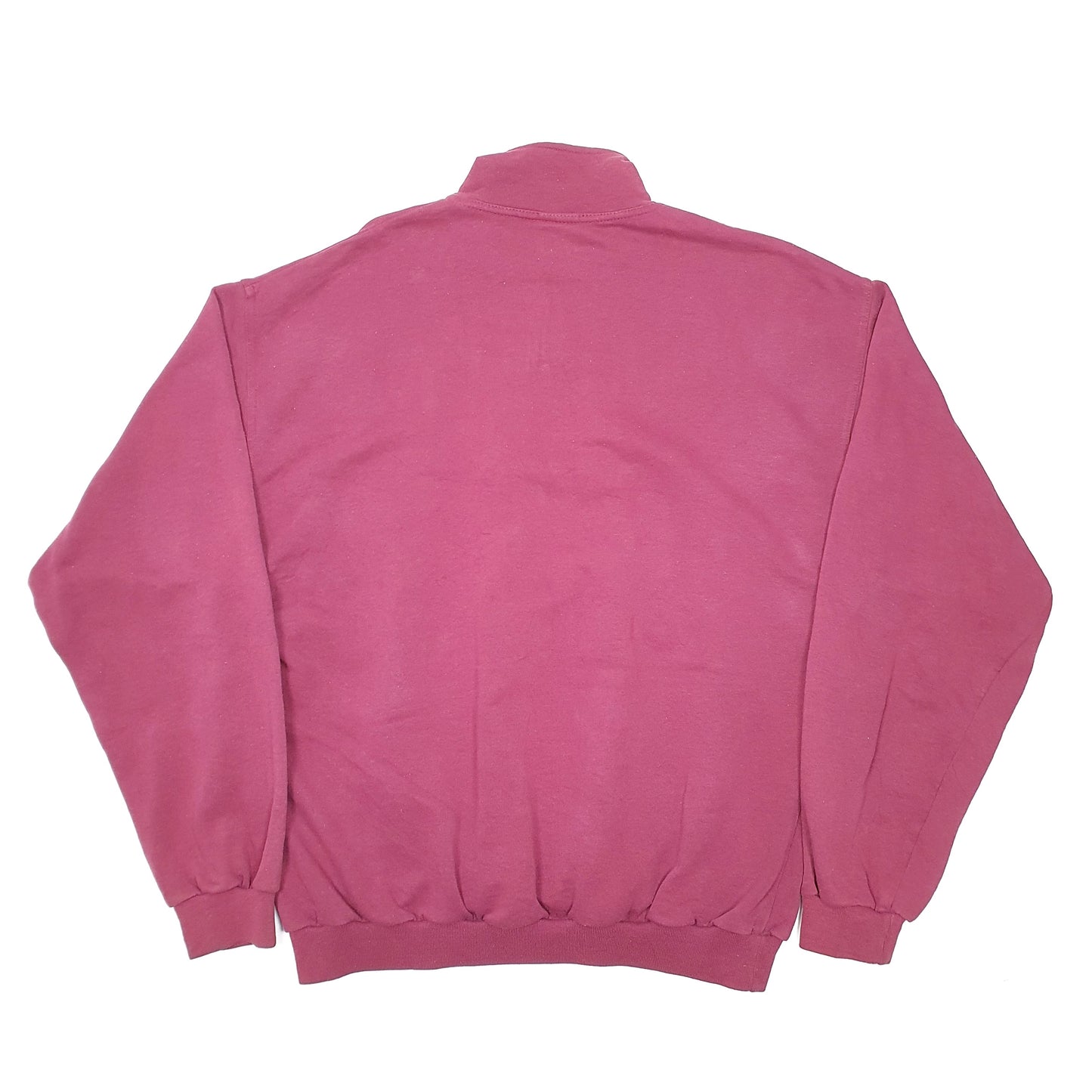 Mens Burgundy Nike Vintage 1980s Sweater Quarter Zip Jumper