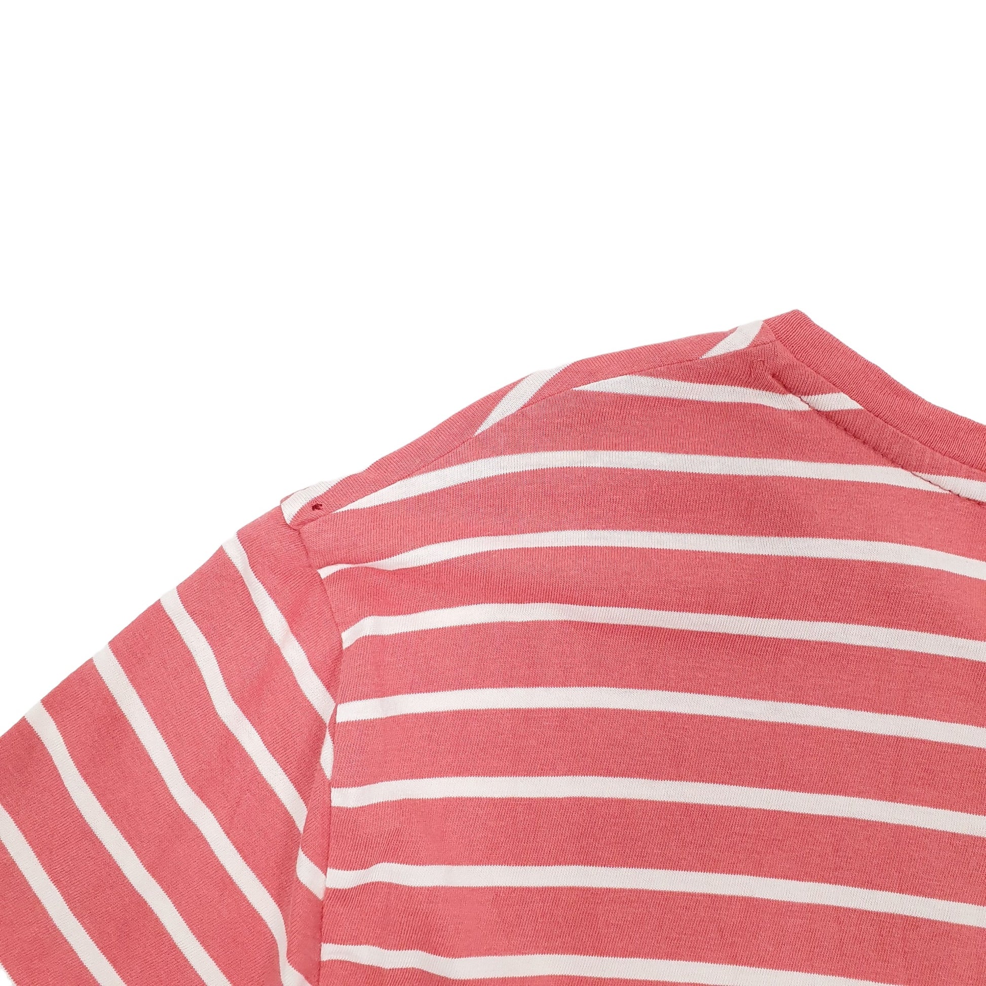 Mens Pink Ralph Lauren Striped Short Sleeve T Shirt
