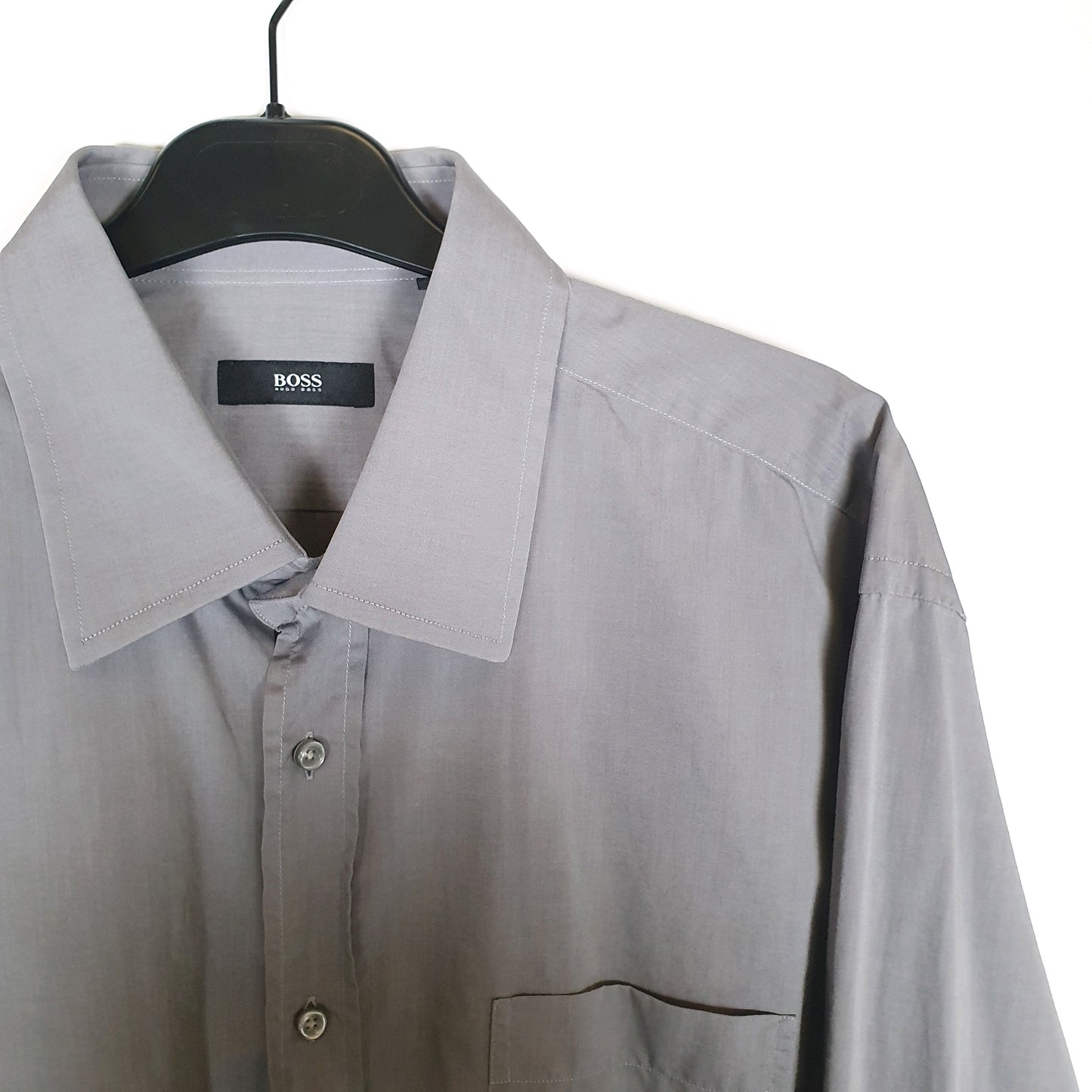 Hugo Boss Long Sleeve Regular Fit Shirt Grey