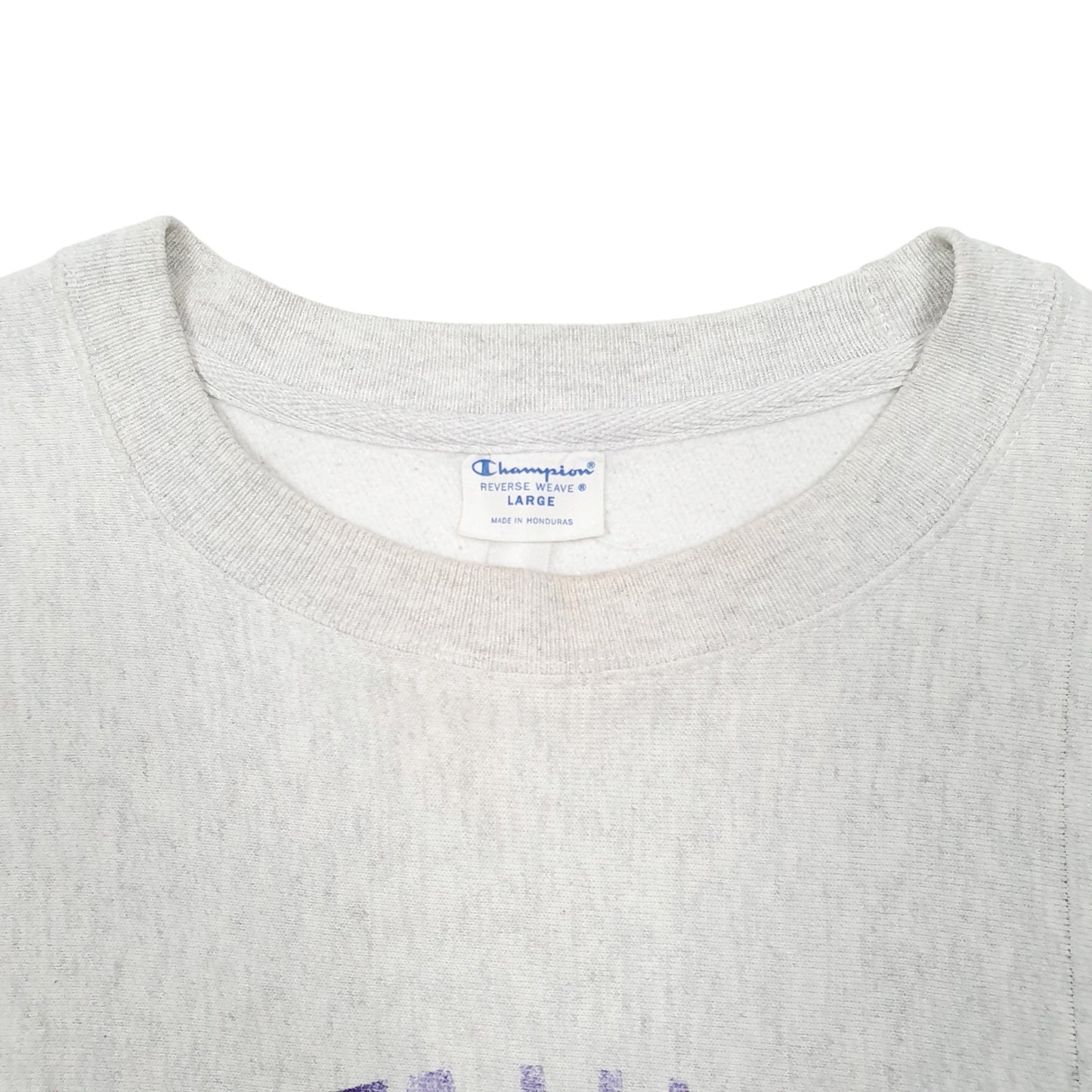 Mens Grey Champion Reverse Weave James Madison University Crewneck Jumper