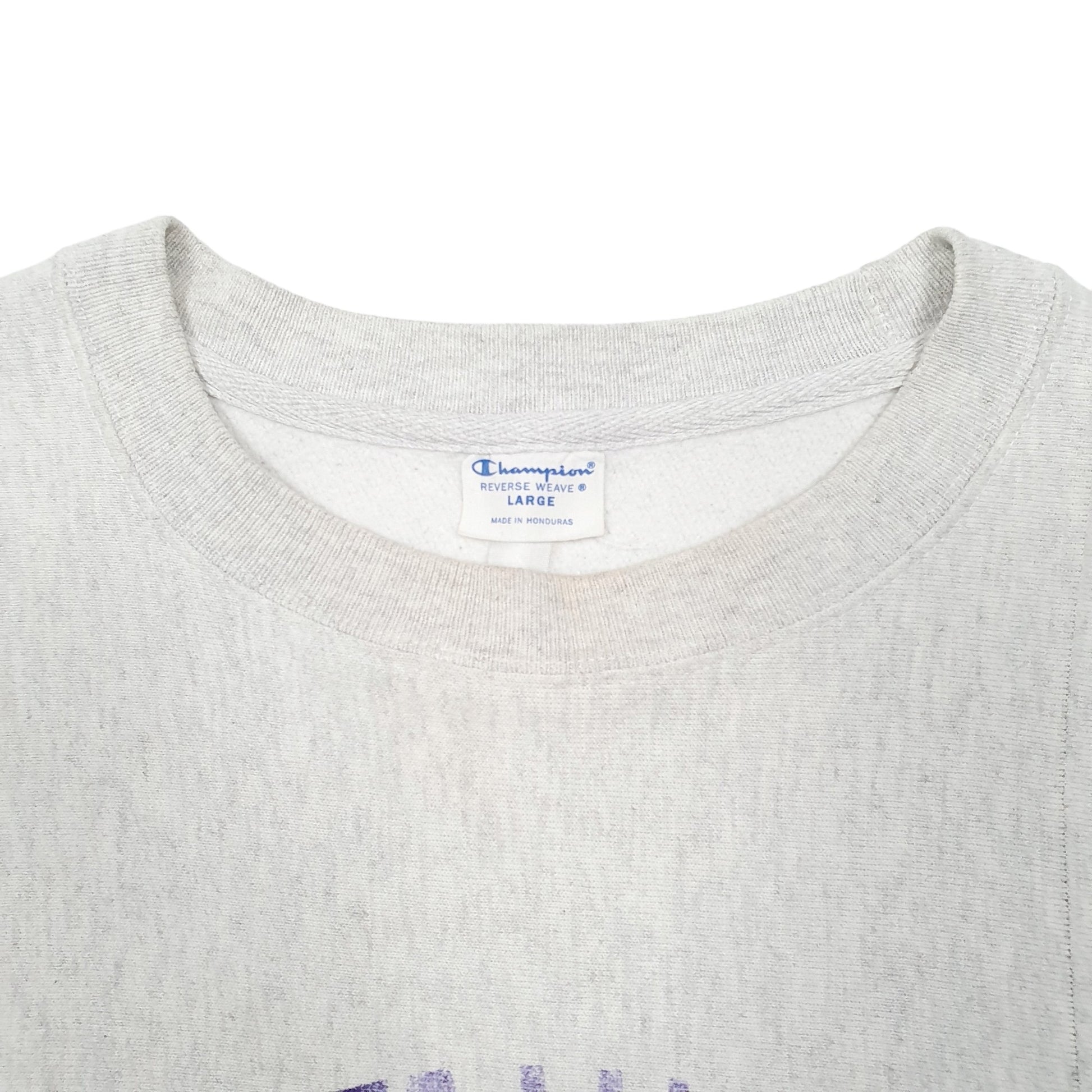 Mens Grey Champion Reverse Weave James Madison University Crewneck Jumper