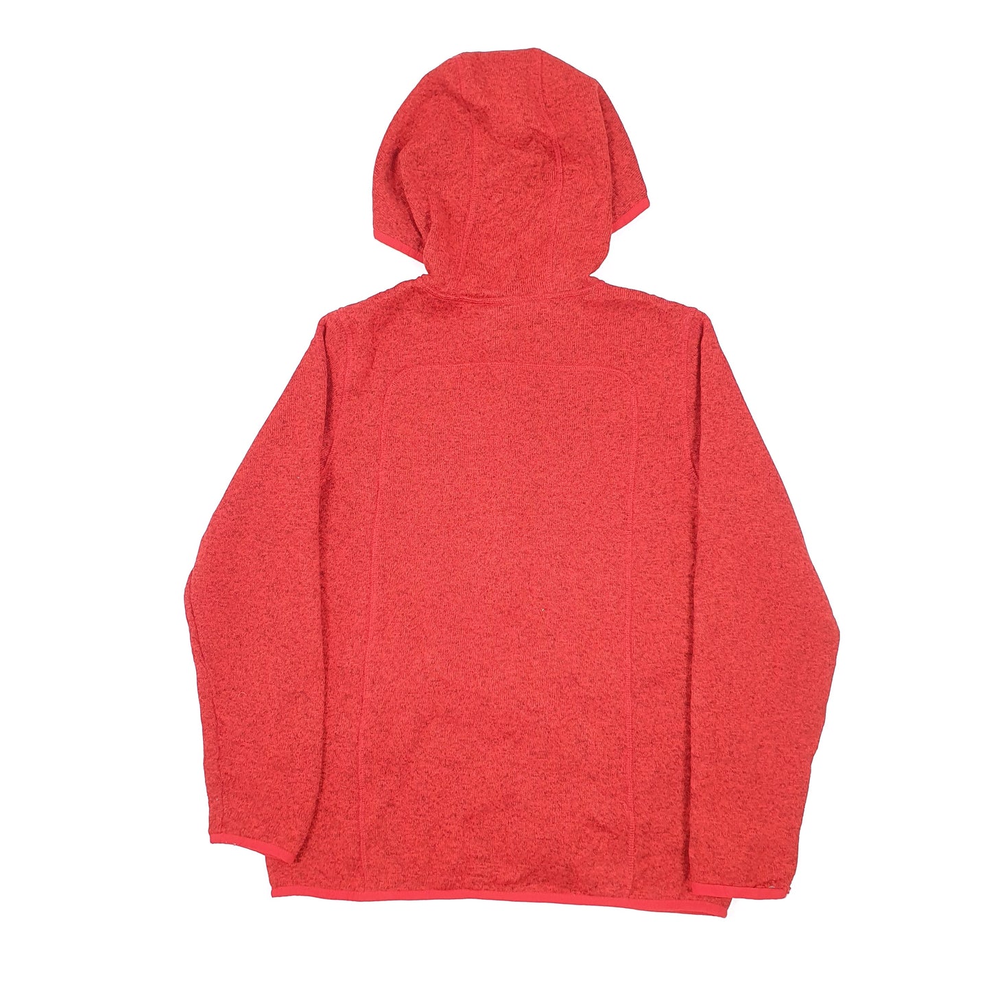 LL Bean Hooded Full Zip Fleece XS Red