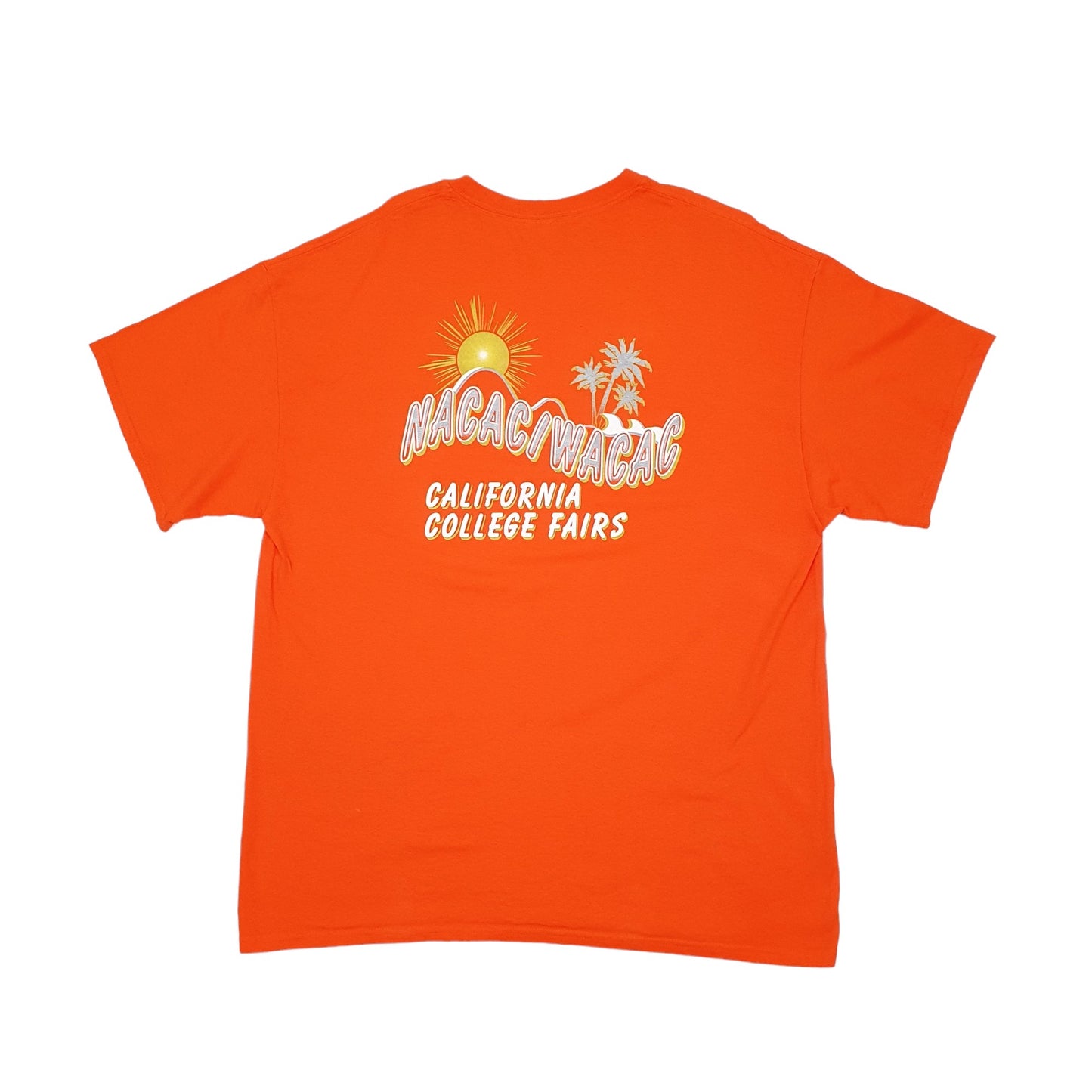 Gildan USA College California Short Sleeve Polo Shirt Orange