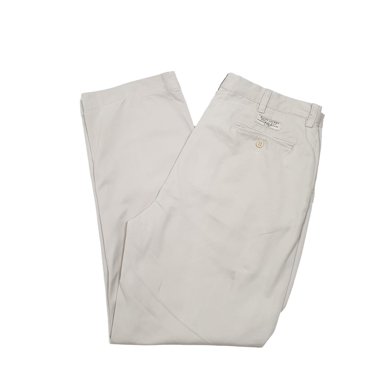 Mens Khaki Polo Ralph Lauren Prospect Pant Polo Chino Trousers