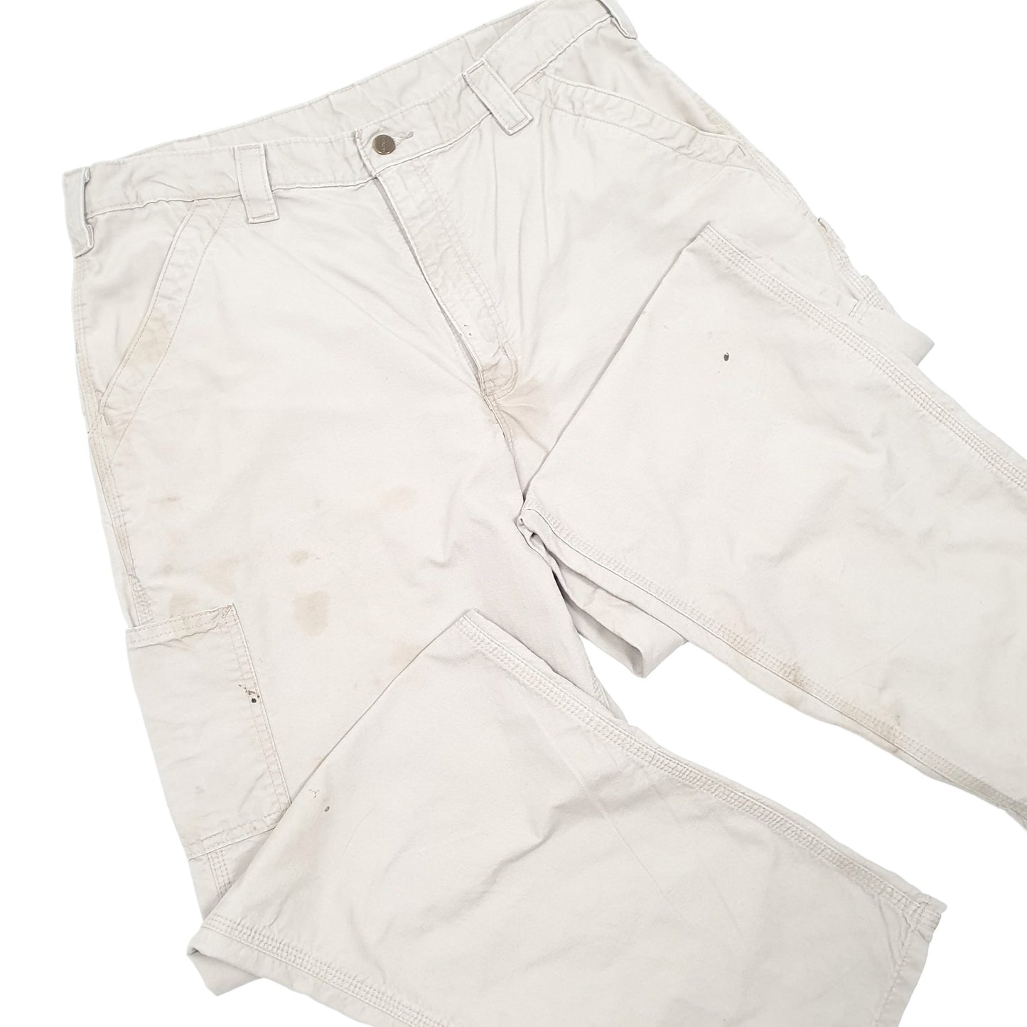 Mens Beige Carhartt  Carpenter Trousers