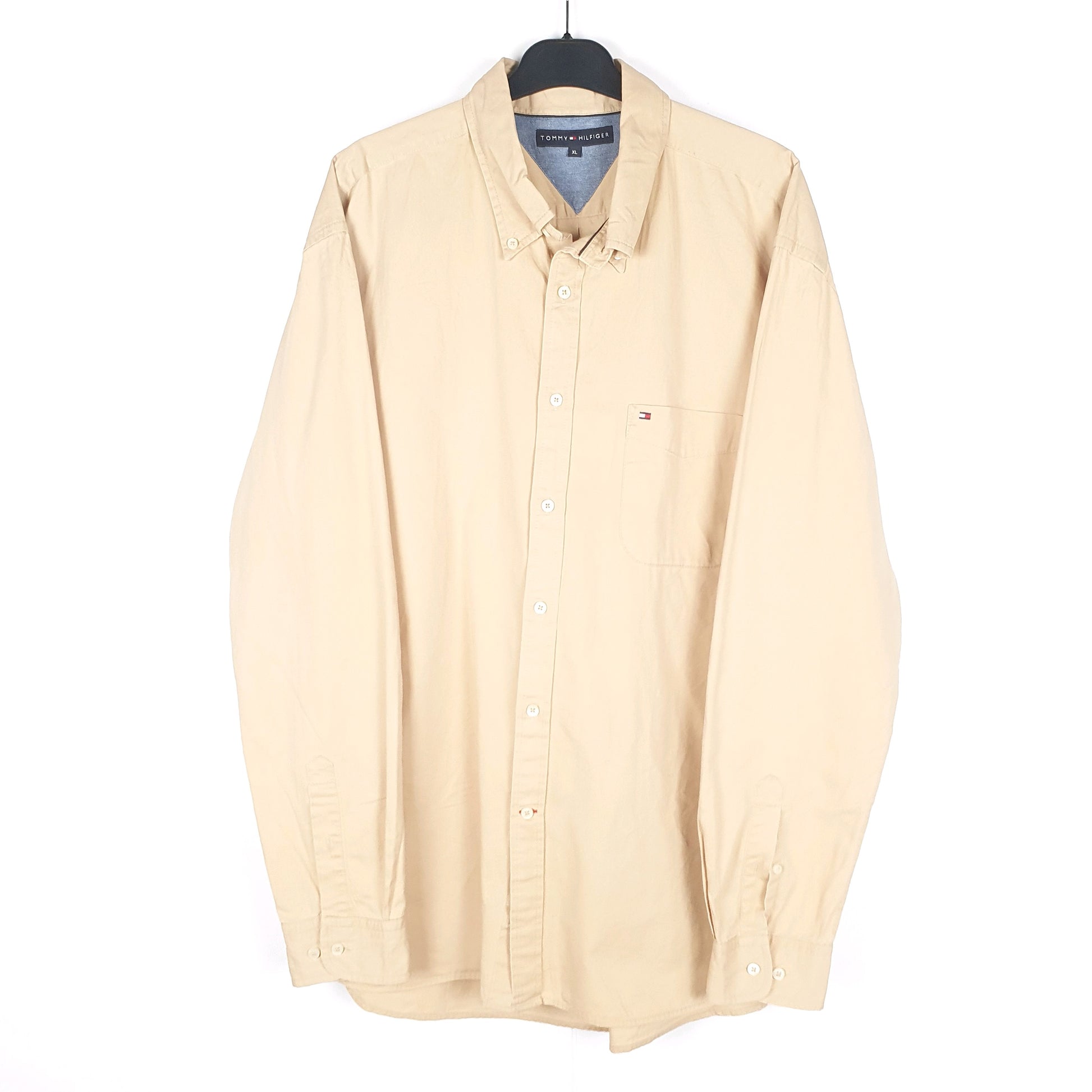 Beige Tommy Hilfiger Long Sleeve Shirt