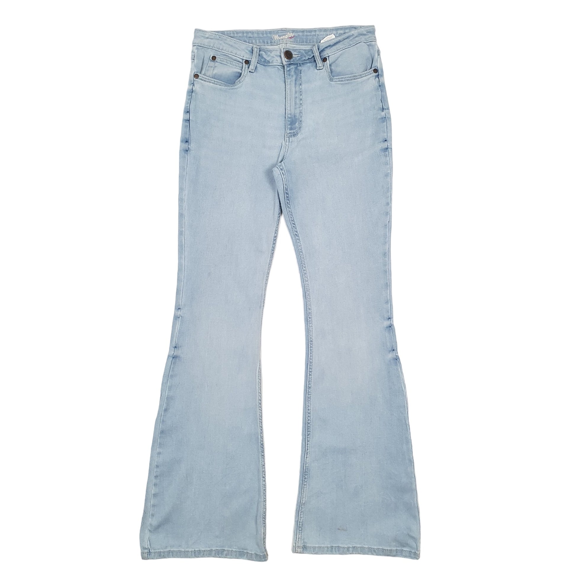 Wrangler Casual Flared Fit Jeans UK12 Blue