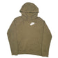 Mens Khaki Nike  Hoodie Jumper