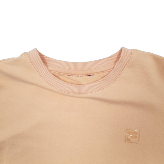 Womens Peach Fila  Crewneck Jumper