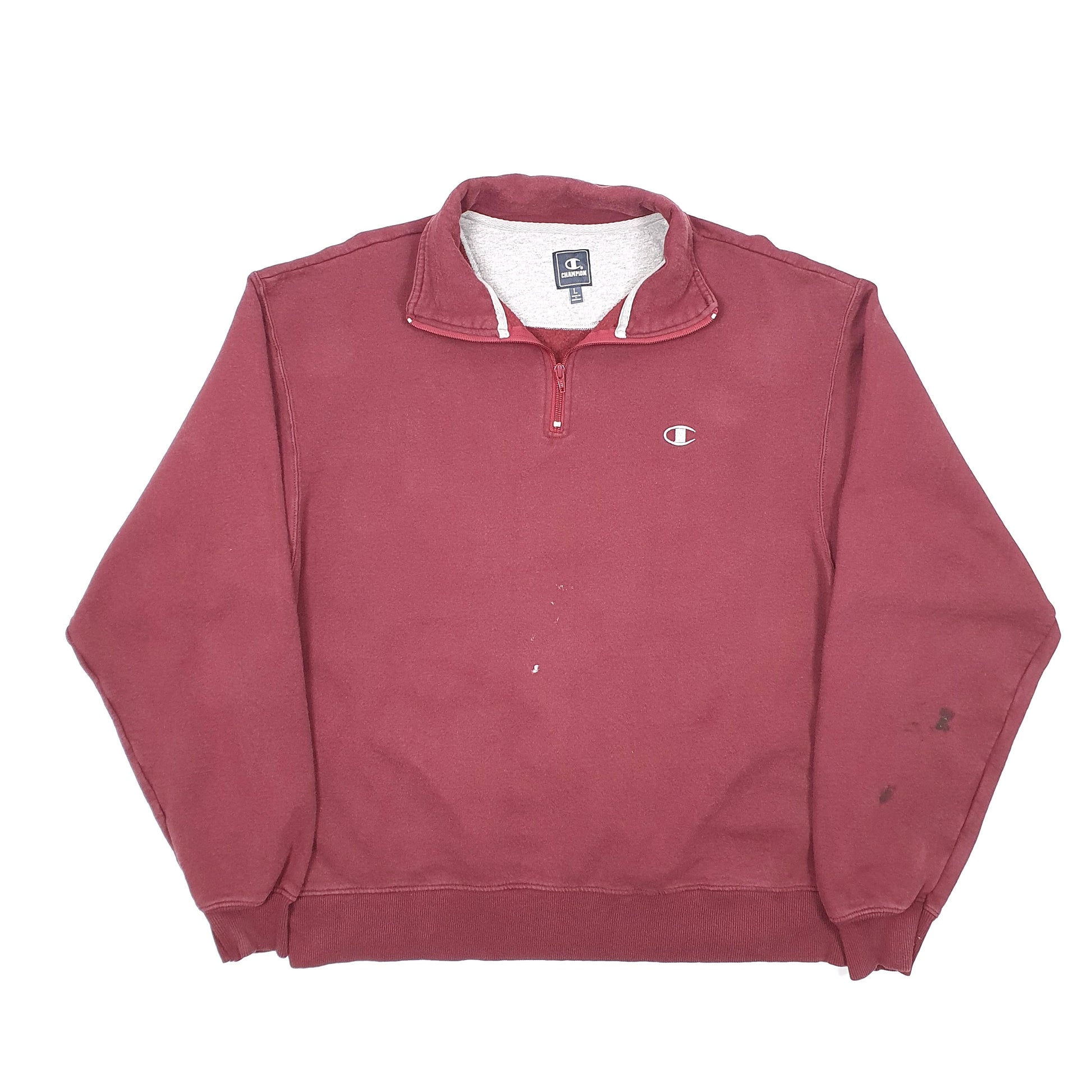 Champion Quarter Zip L Burgundy