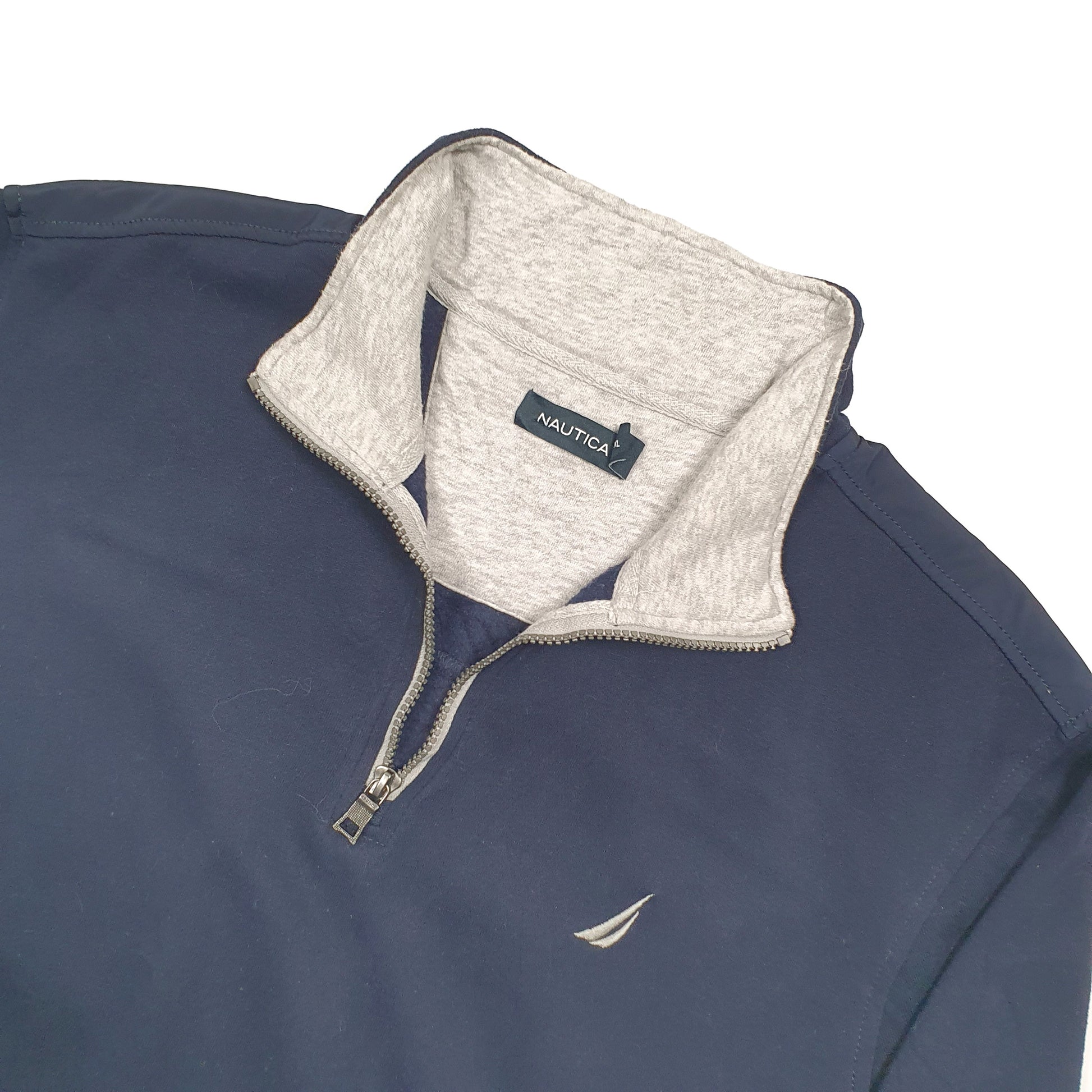 Nautica Quarter Zip XL Navy