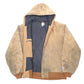 Mens Beige Carhartt Active Made In USA Duck 125th Anniversary  Coat
