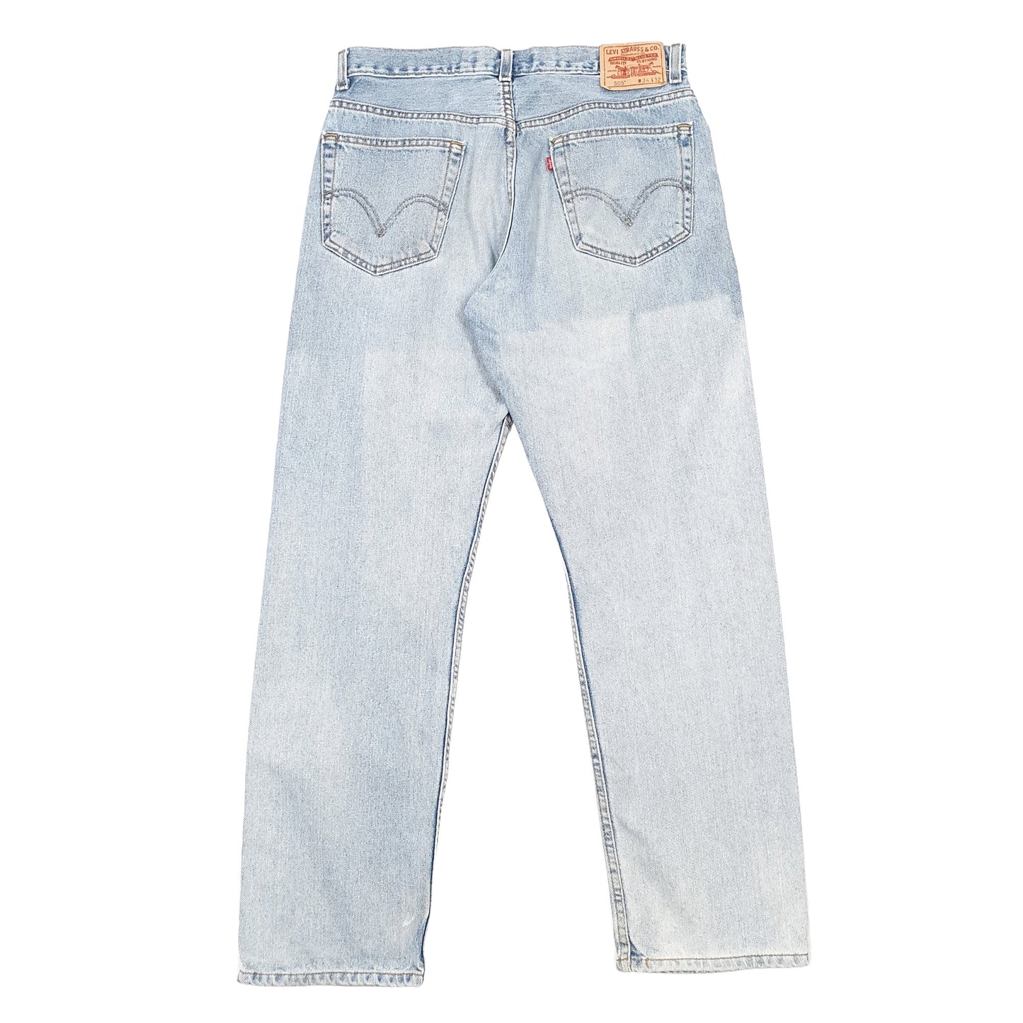 Levis 505 Regular Fit Jeans W34 L32 Blue