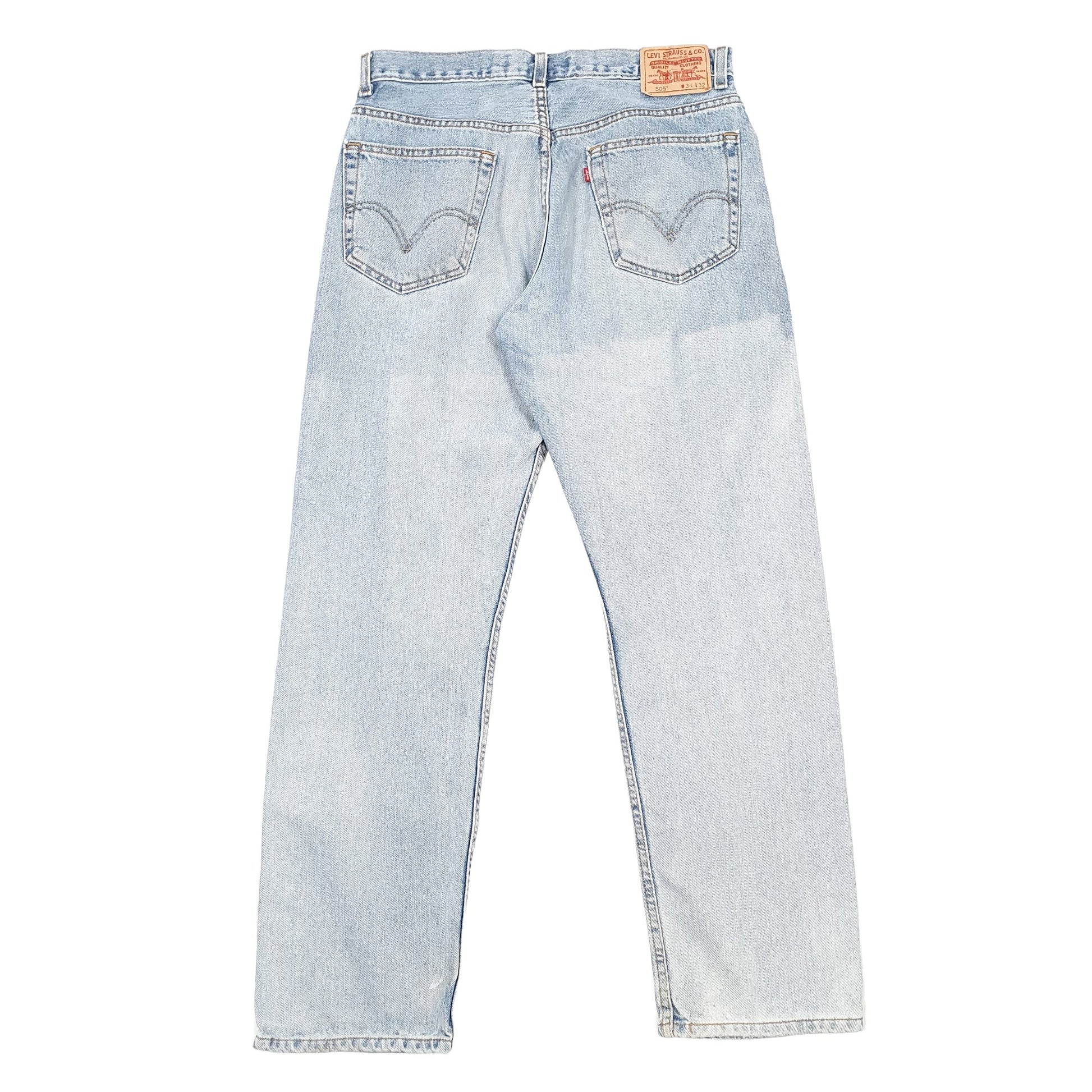 Levis 505 Regular Fit Jeans W34 L32 Blue