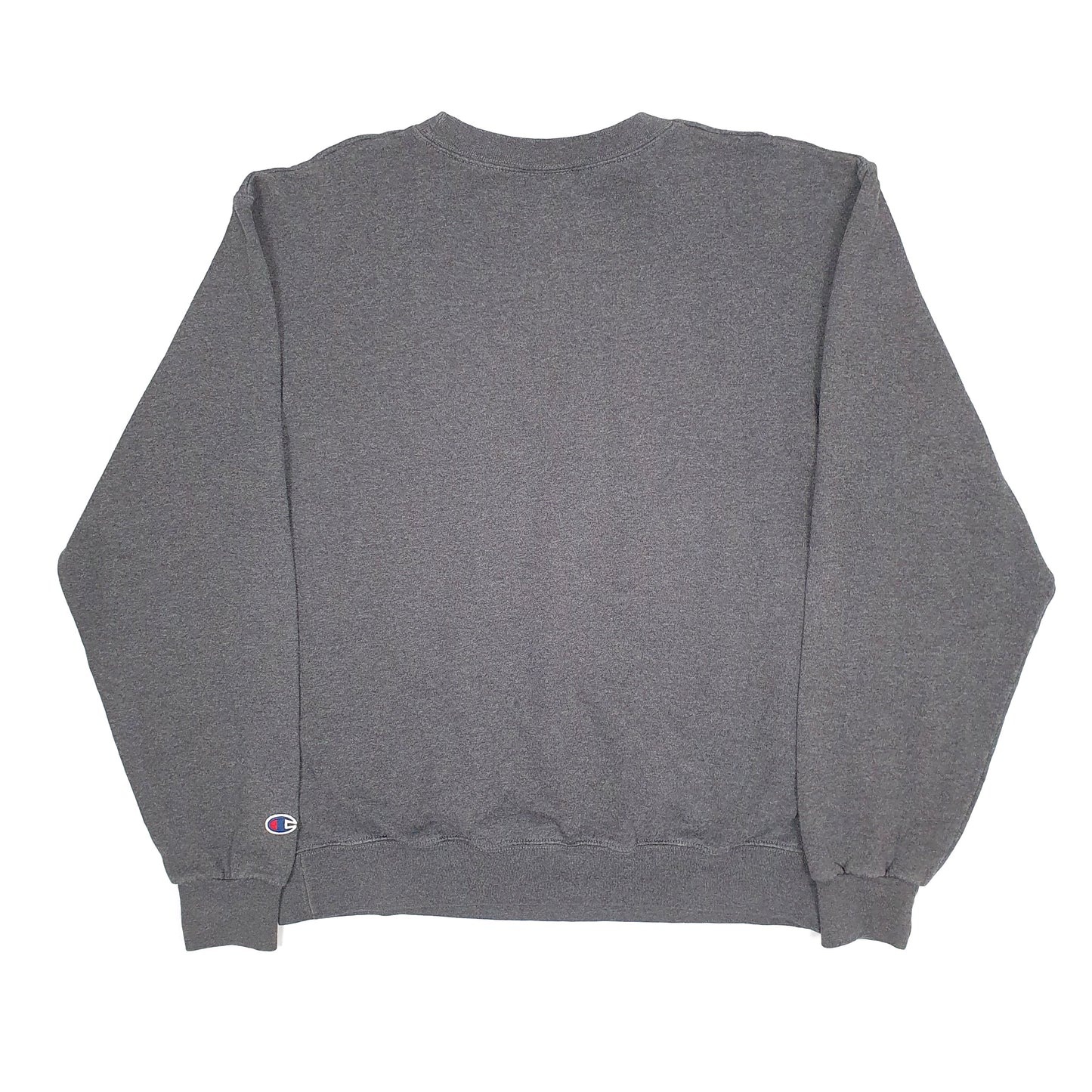 Mens Grey Champion Eco Fleece USA College Crewneck Jumper