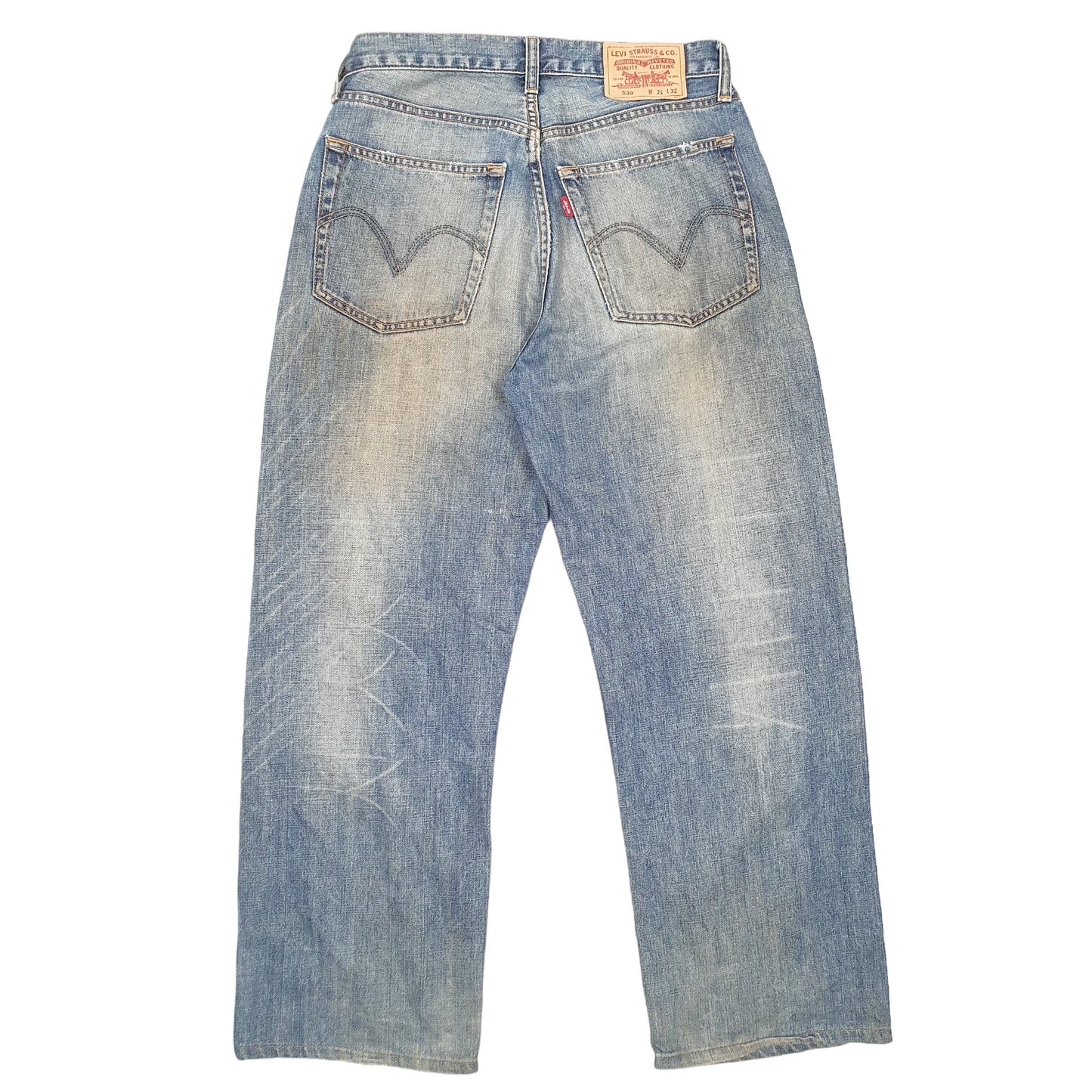 Mens Blue Levis 539 Straight Casual JeansW31 L28