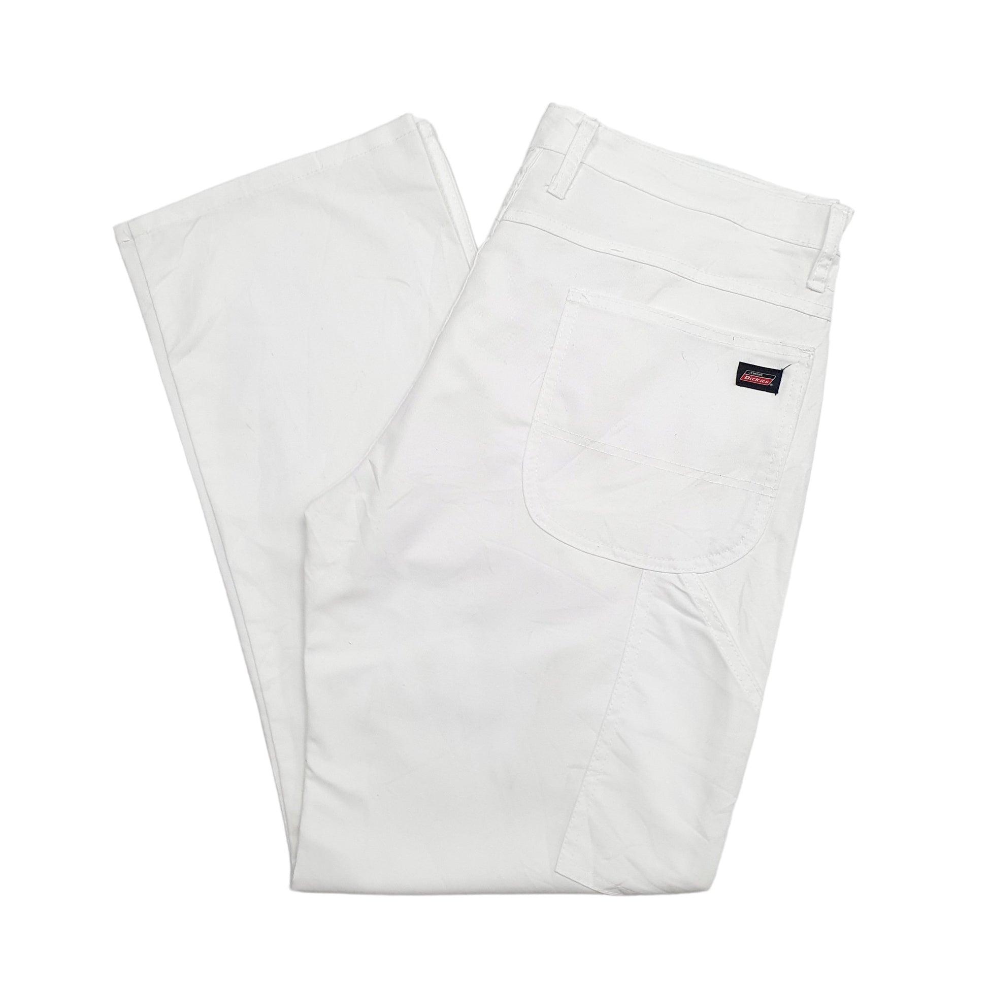 Mens White Dickies  Carpenter Trousers