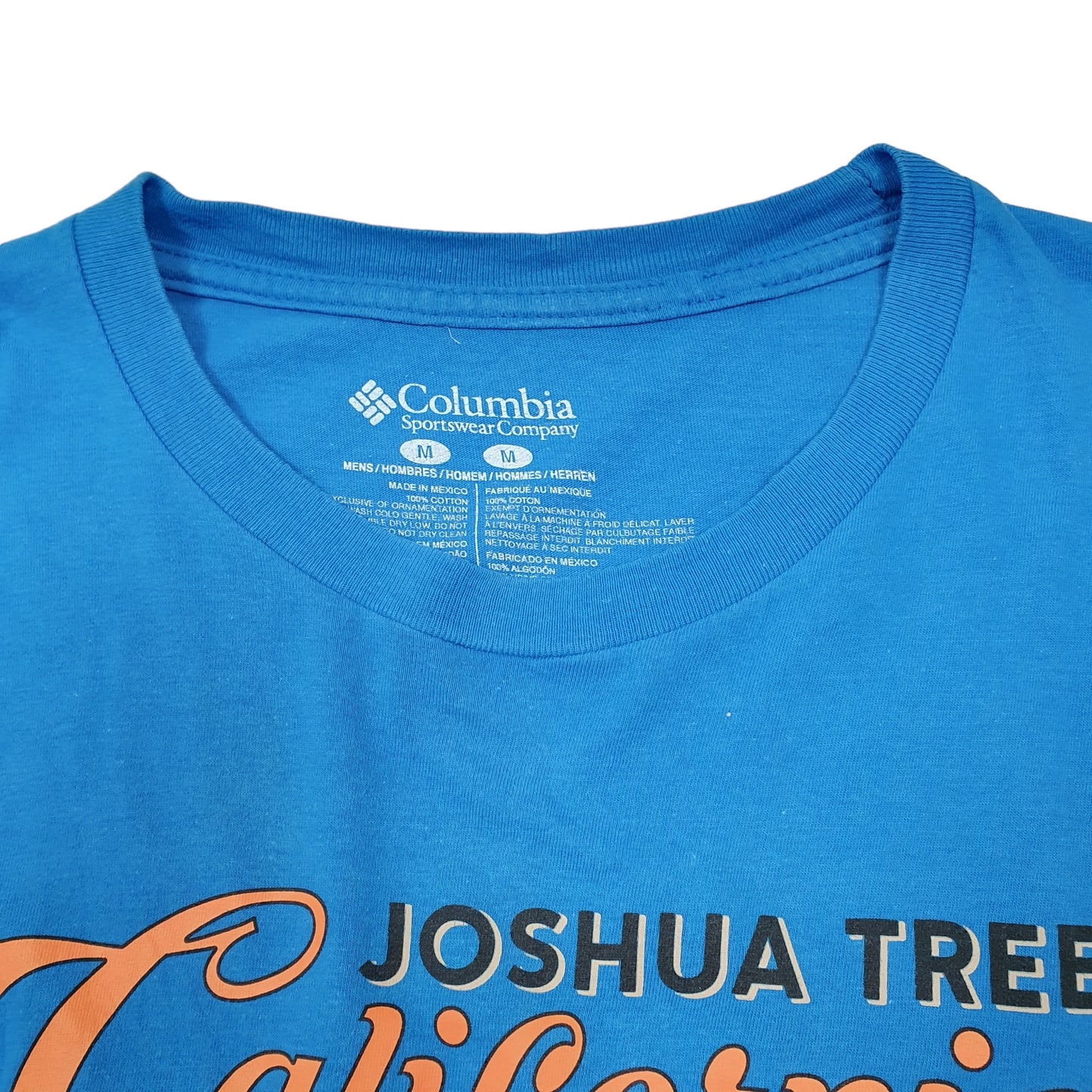 Mens Blue Columbia Sportswear Joshua Tree Short Sleeve T Shirt